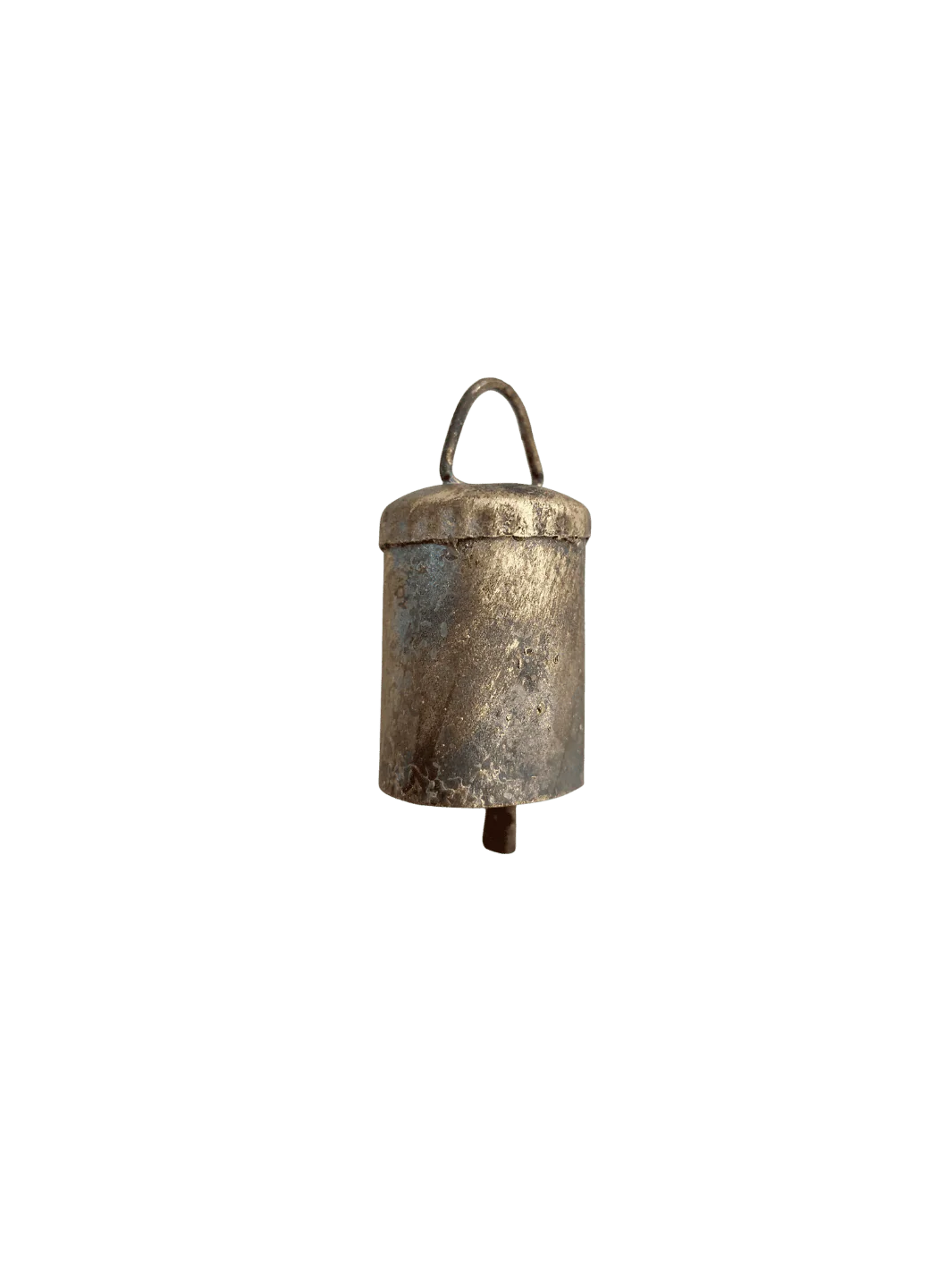 2 1/4" Rustic Flat Top Tin Brass Finish Bell Metal Striker