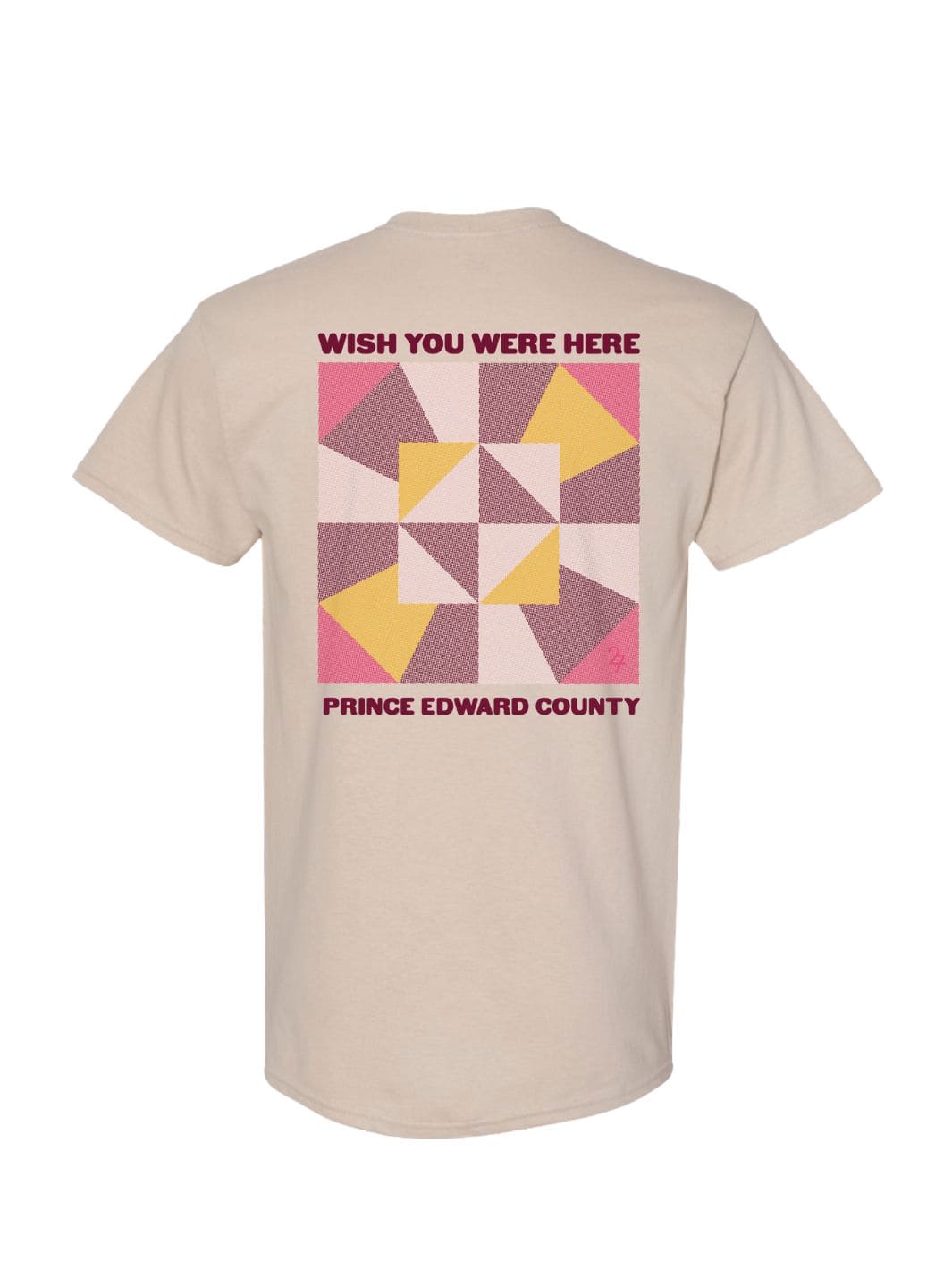 27 Wish You Were Here T-Shirt -Sand