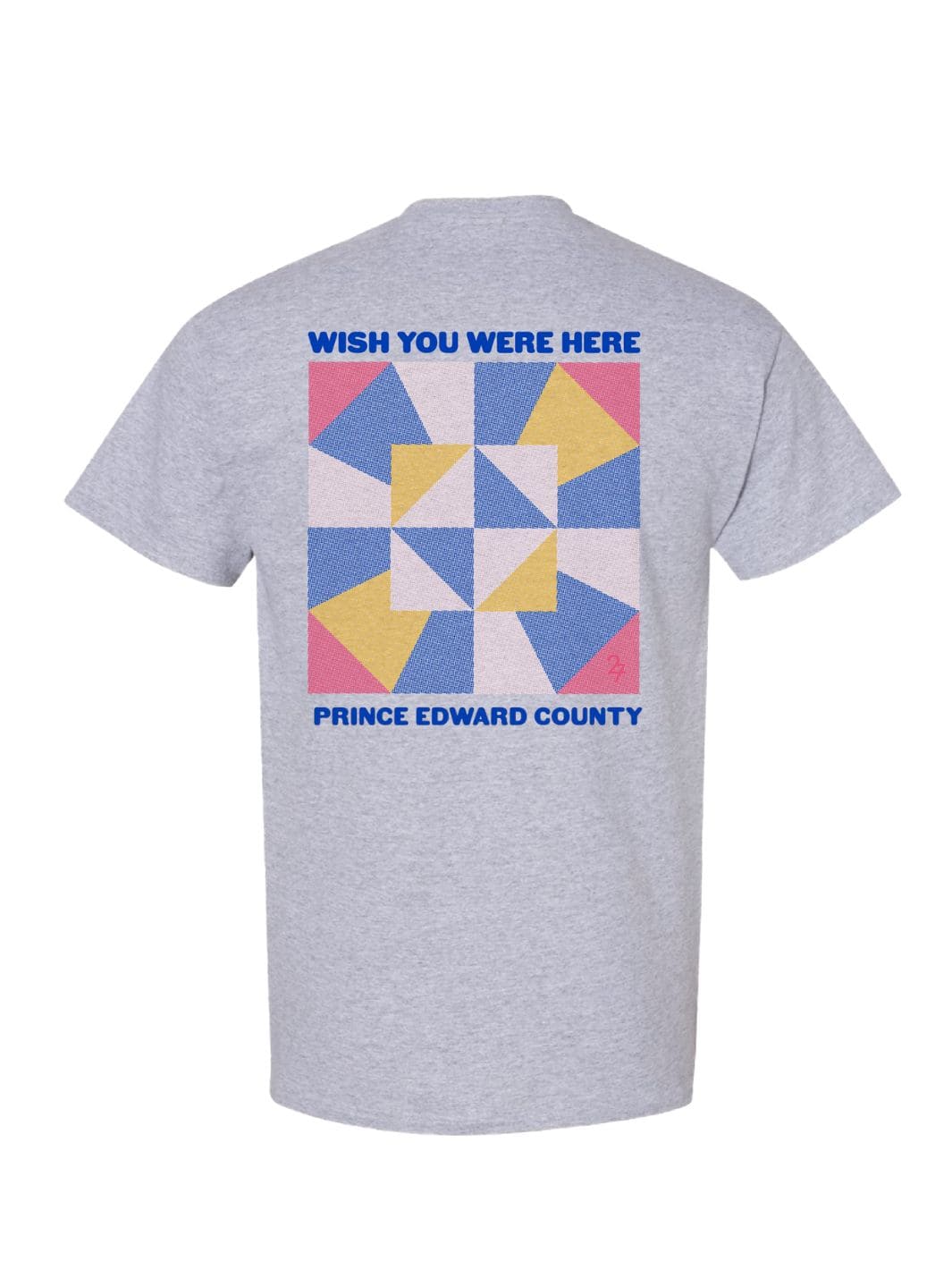27 Wish You Were Here T-Shirt in Sports Grey