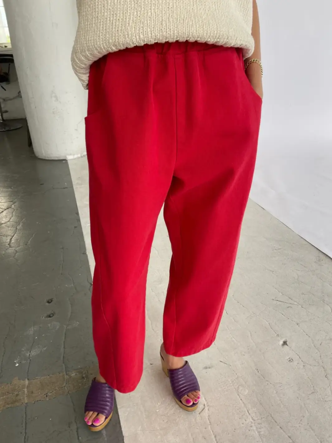 Arc Pants - Crayon Red - Image 2