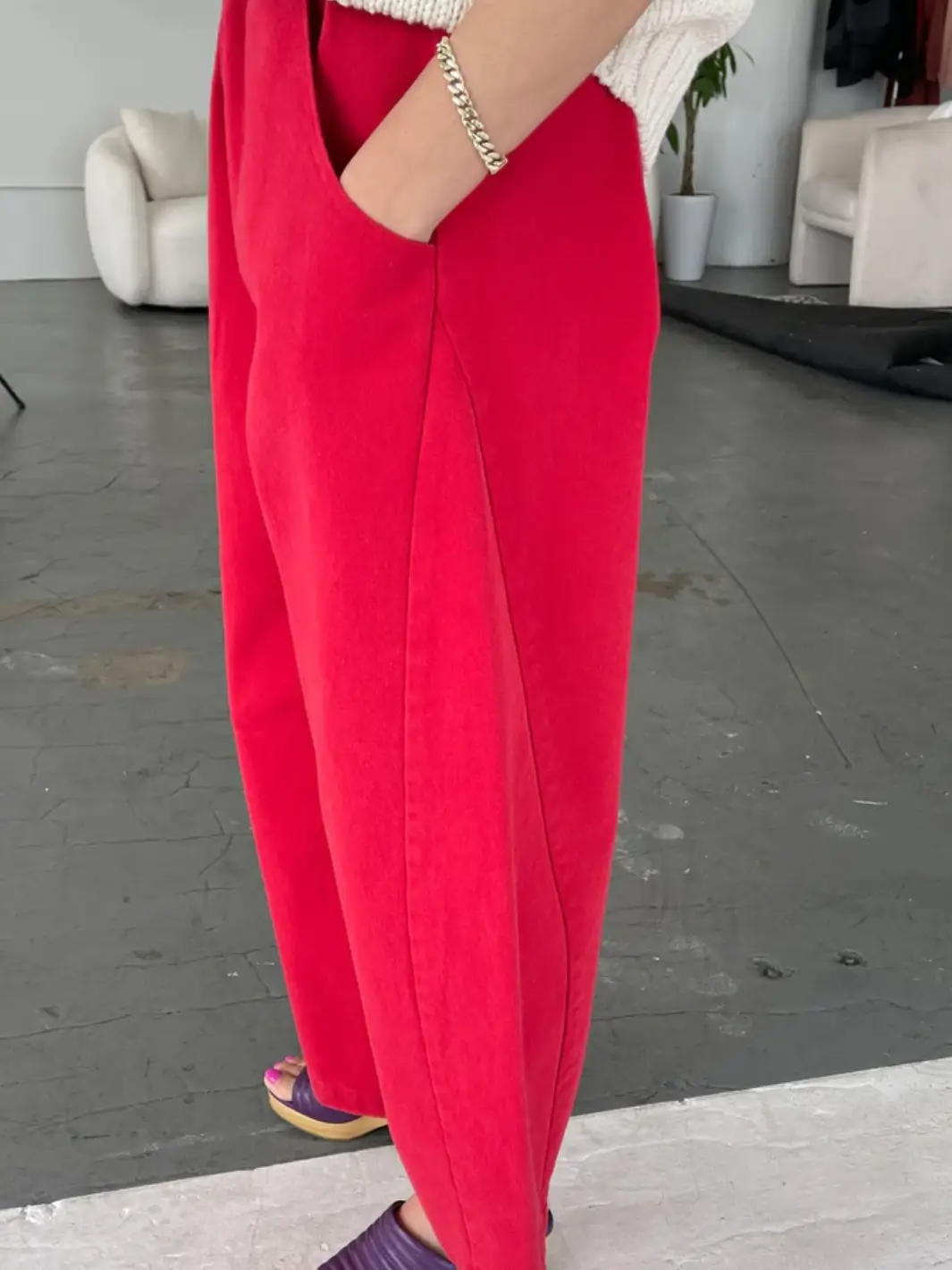 Arc Pants - Crayon Red - Image 3