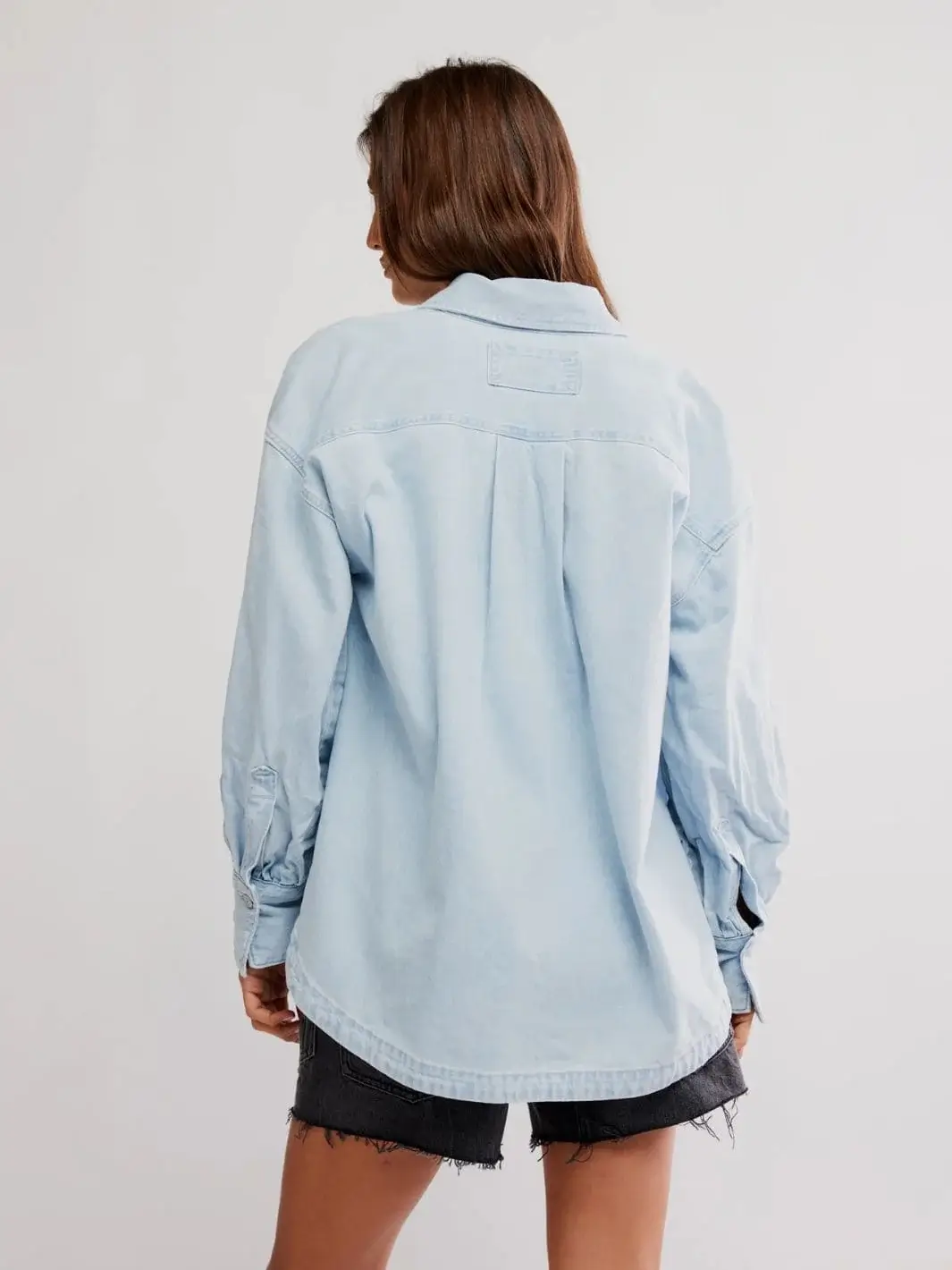 Ashley Denim Shirt - Classic Blue Wash - Image 5