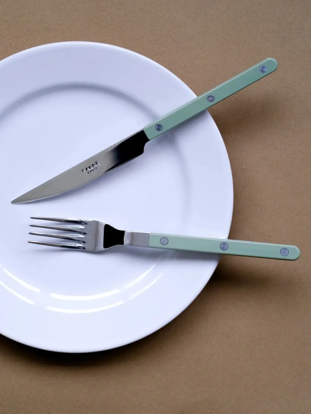 Bistrot Solid Shiny 5 Piece Cutlery Set - Asparagus - Image 2