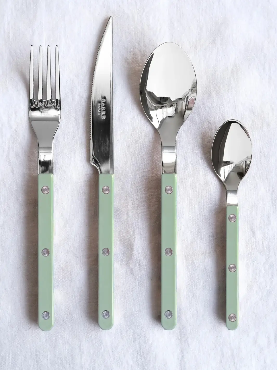 Bistrot Solid Shiny 5 Piece Cutlery Set - Asparagus - Image 4