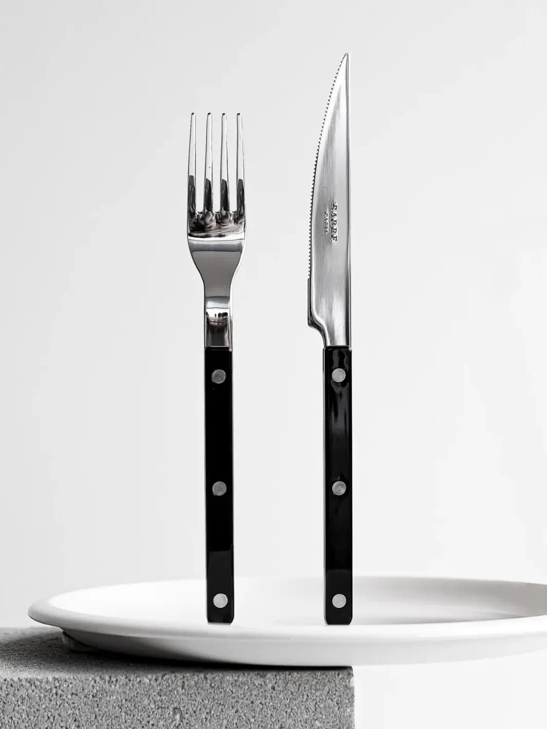 Bistrot Solid Shiny 5 Piece Cutlery Set - Black - Image 4