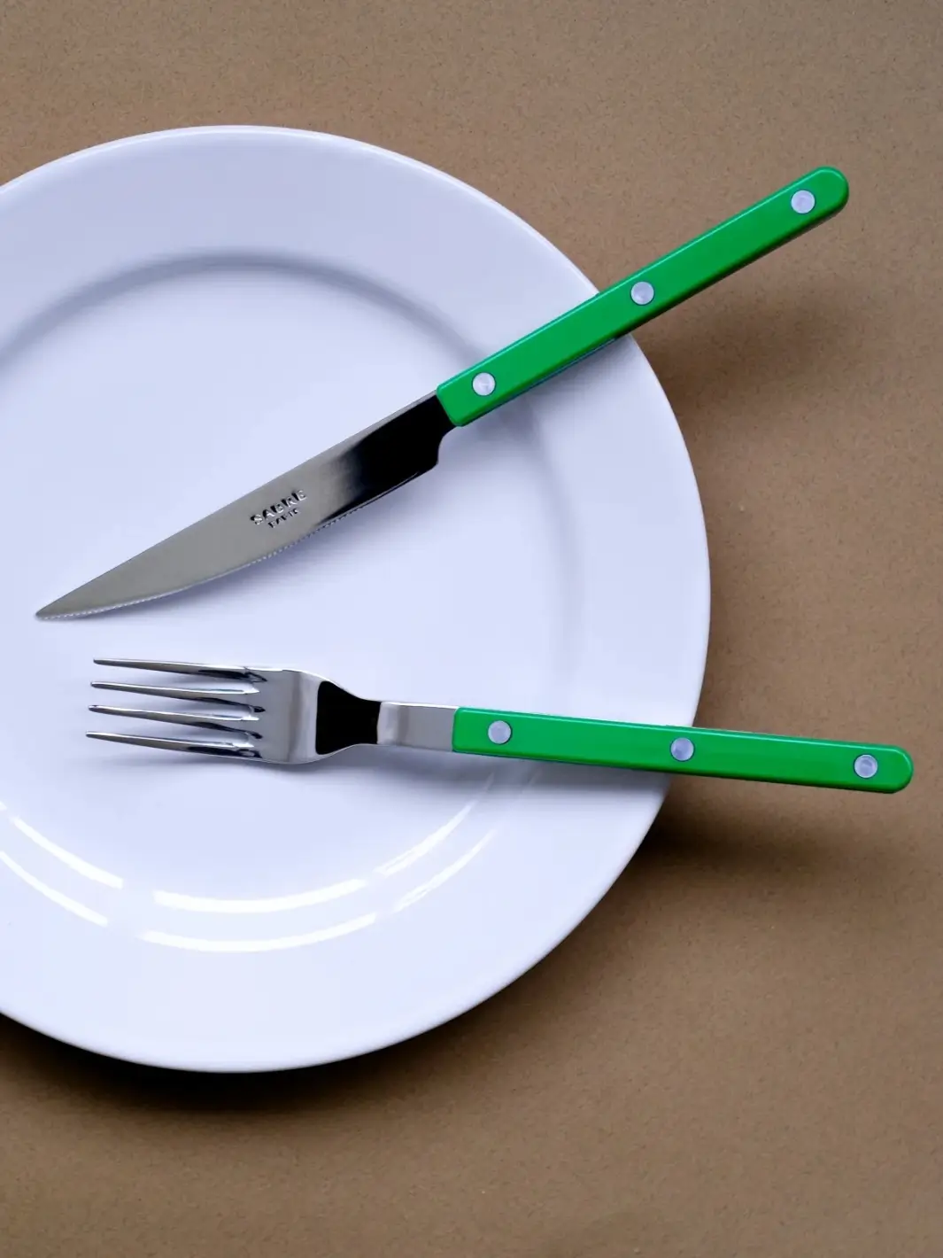 Bistrot Solid Shiny 5 Piece Cutlery Set - Garden Green - Image 2