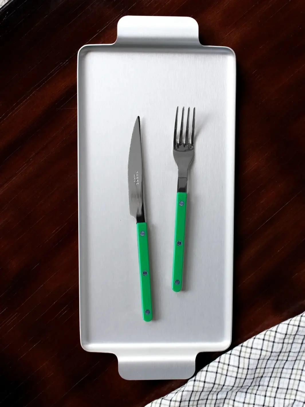 Bistrot Solid Shiny 5 Piece Cutlery Set - Garden Green - Image 3