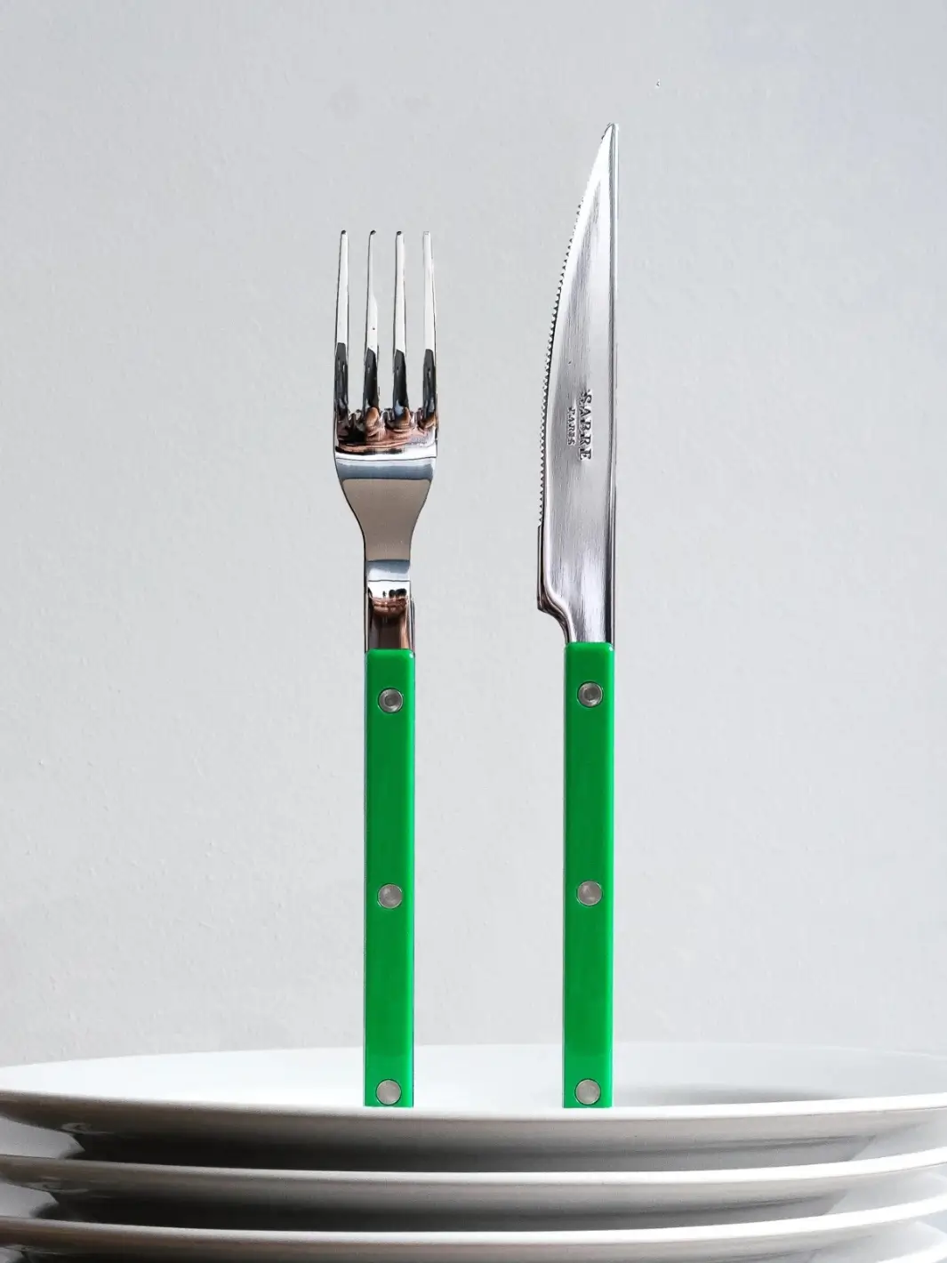 Bistrot Solid Shiny 5 Piece Cutlery Set - Garden Green - Image 5