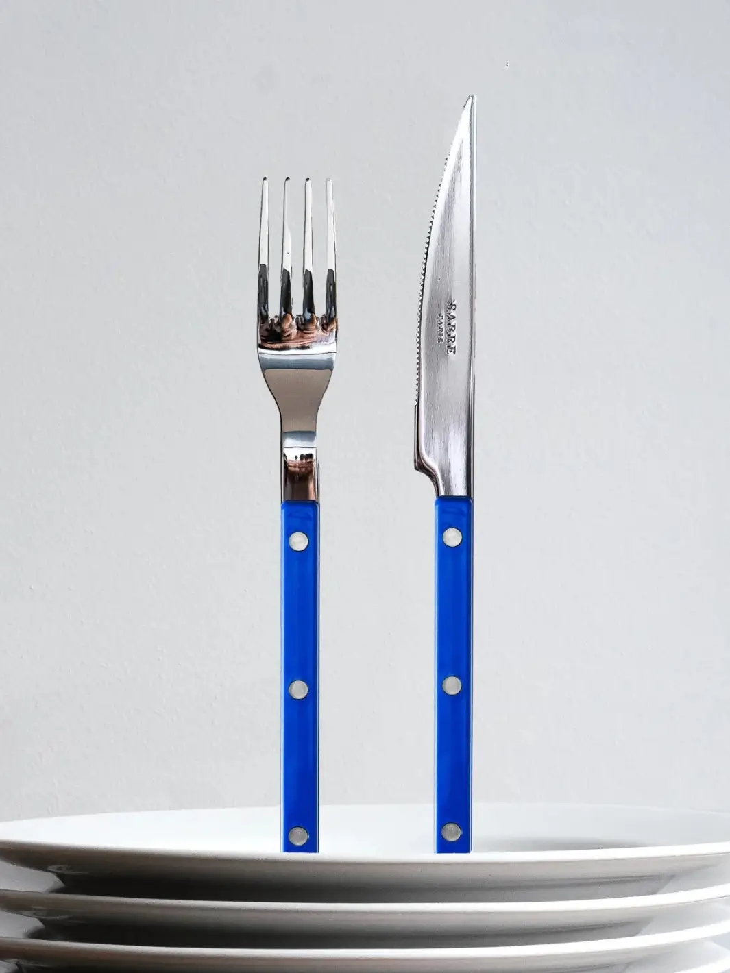 Bistrot Solid Shiny 5 Piece Cutlery Set - Lapis Blue - Image 3