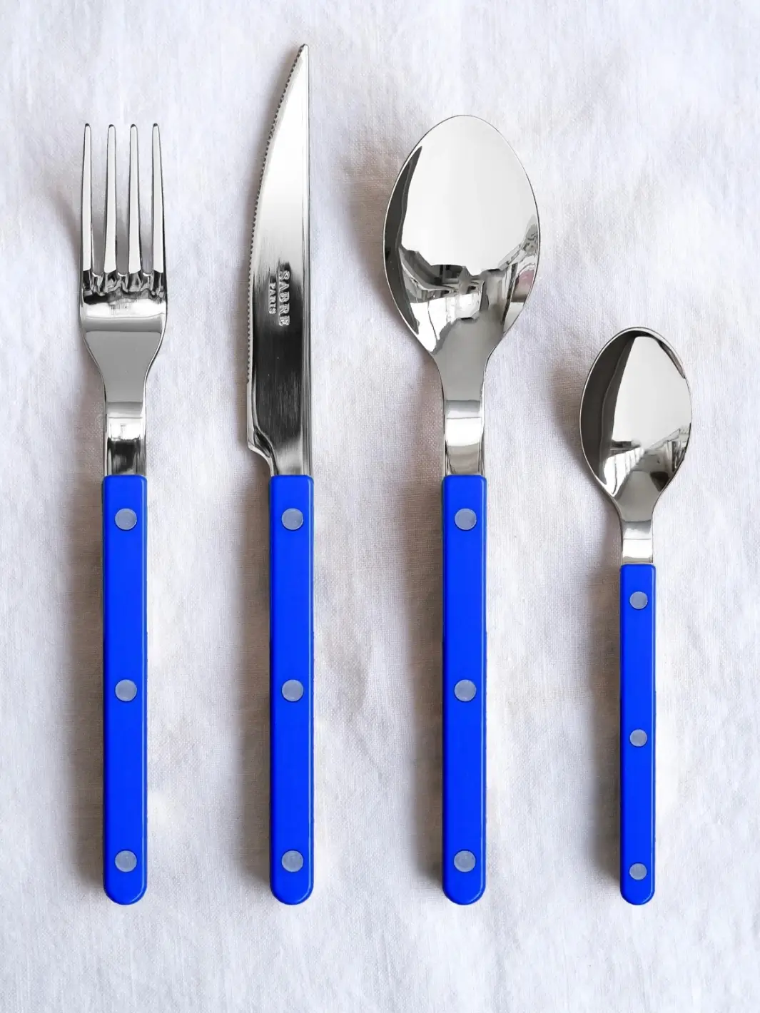 Bistrot Solid Shiny 5 Piece Cutlery Set - Lapis Blue - Image 4