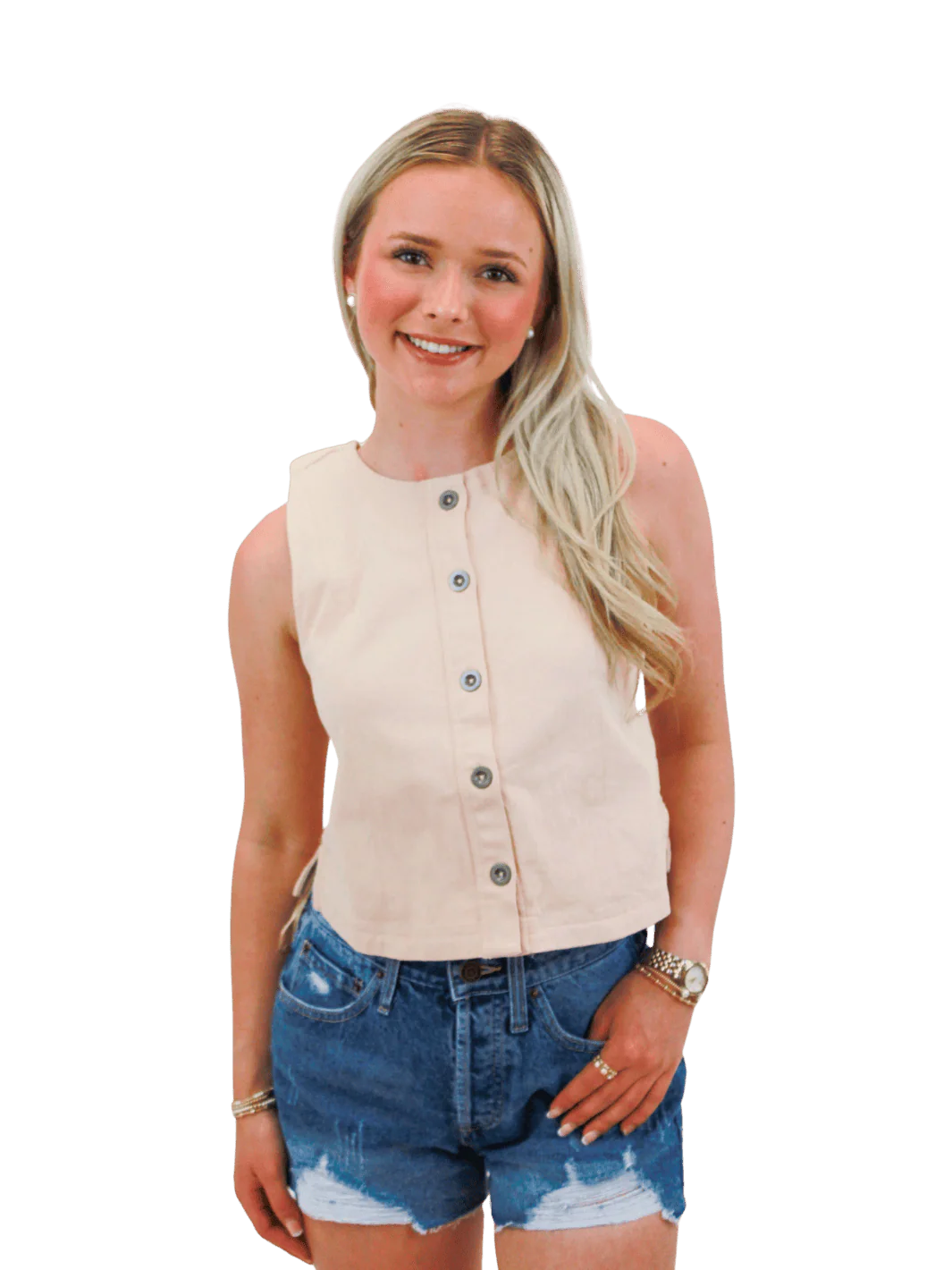 Blake Vest - Sand Dollar