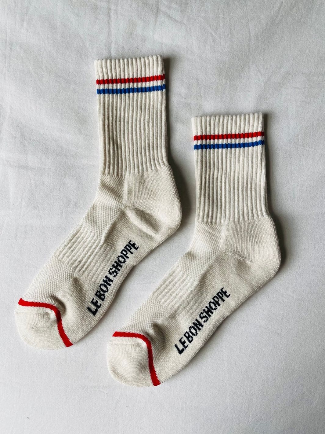 Boyfriend Sock White & Cream Bundle - Pack of 5 - Image 4