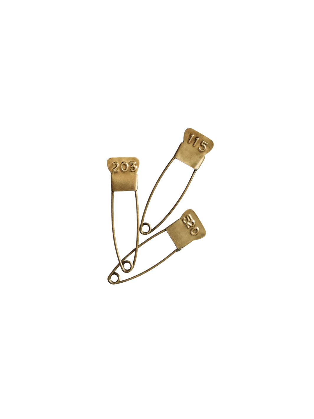 Brass Number Pin
