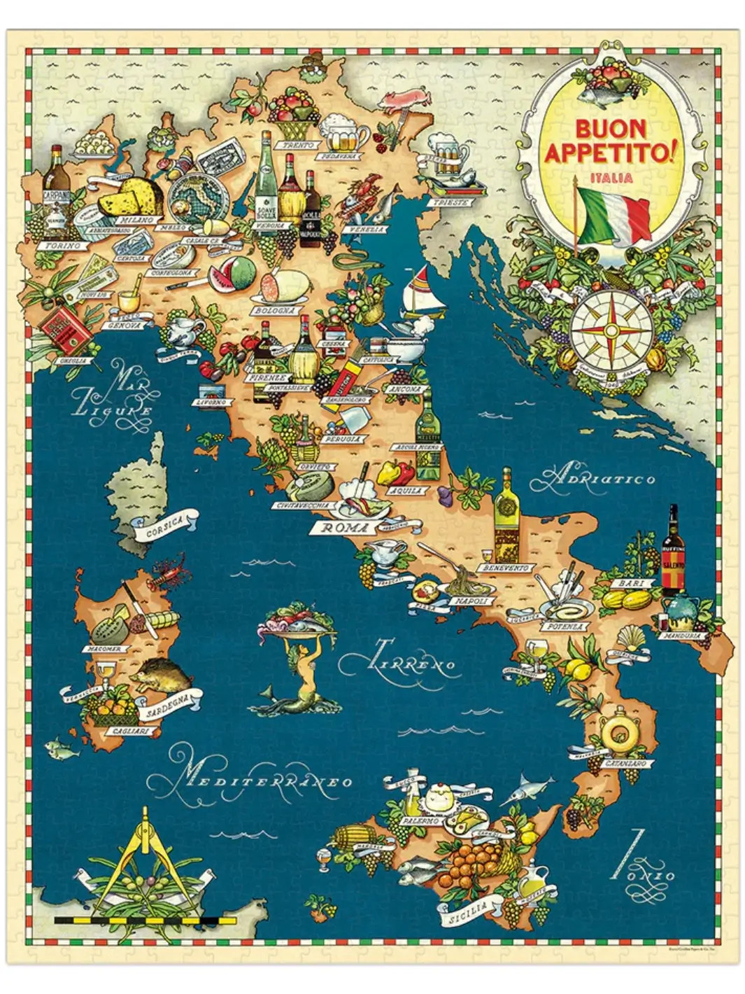 Buon Appetito 1000 Piece Vintage Puzzle - Image 2