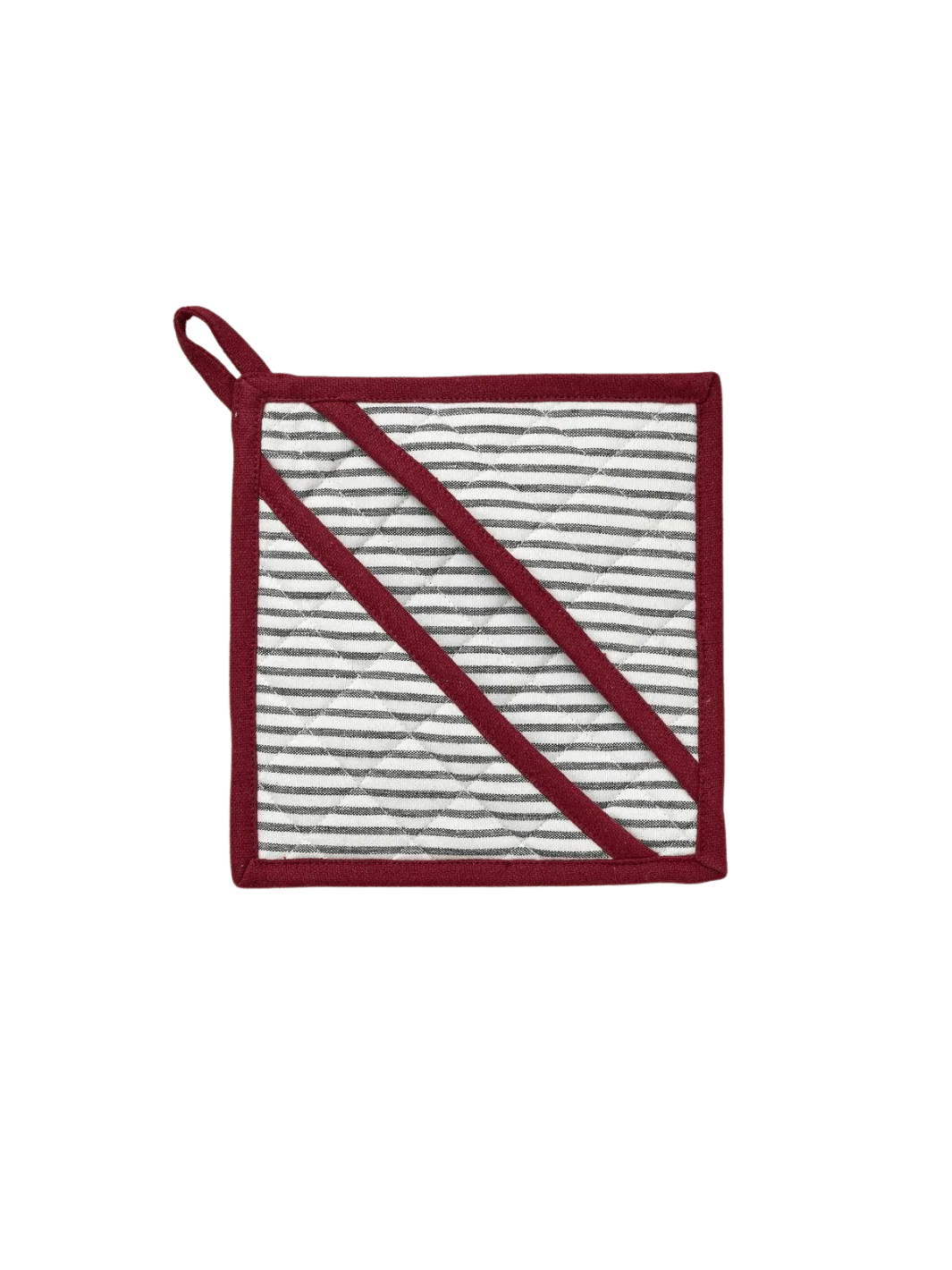 Burgundy “Aux Petits Oignons” Oven Mitt