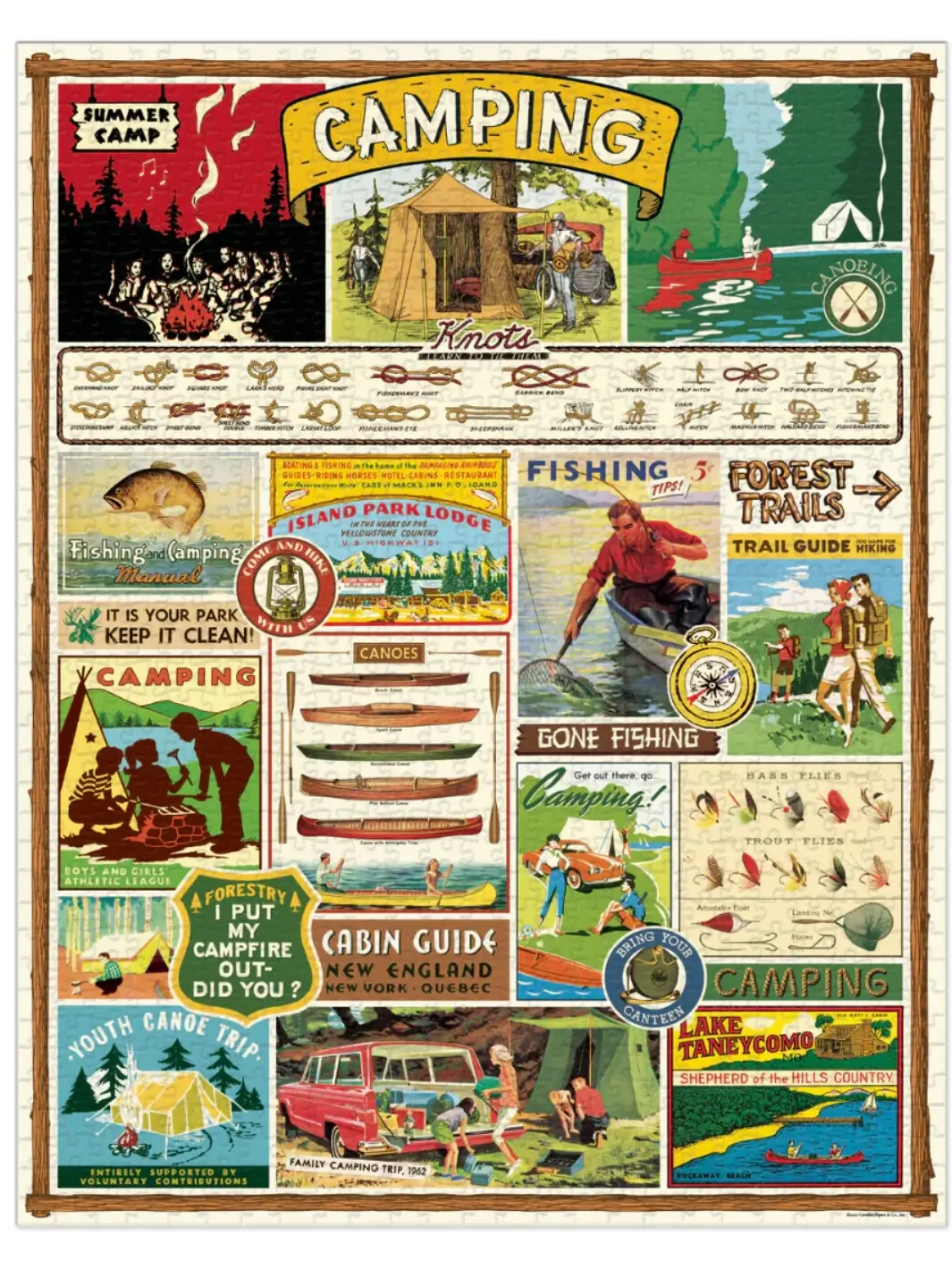 Camping 1000 Piece Vintage Puzzle - Image 2