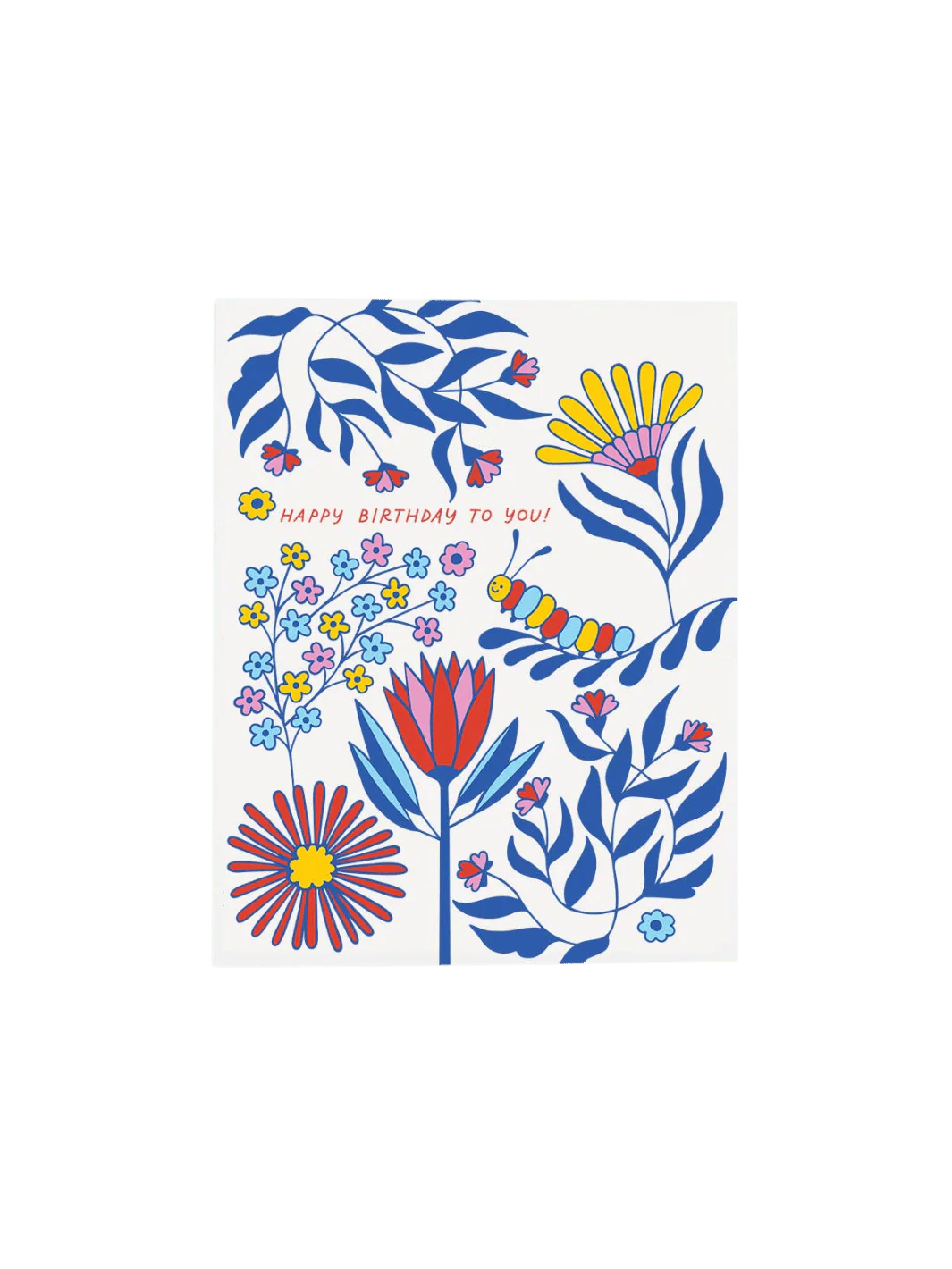 Caterpillar Birthday Card