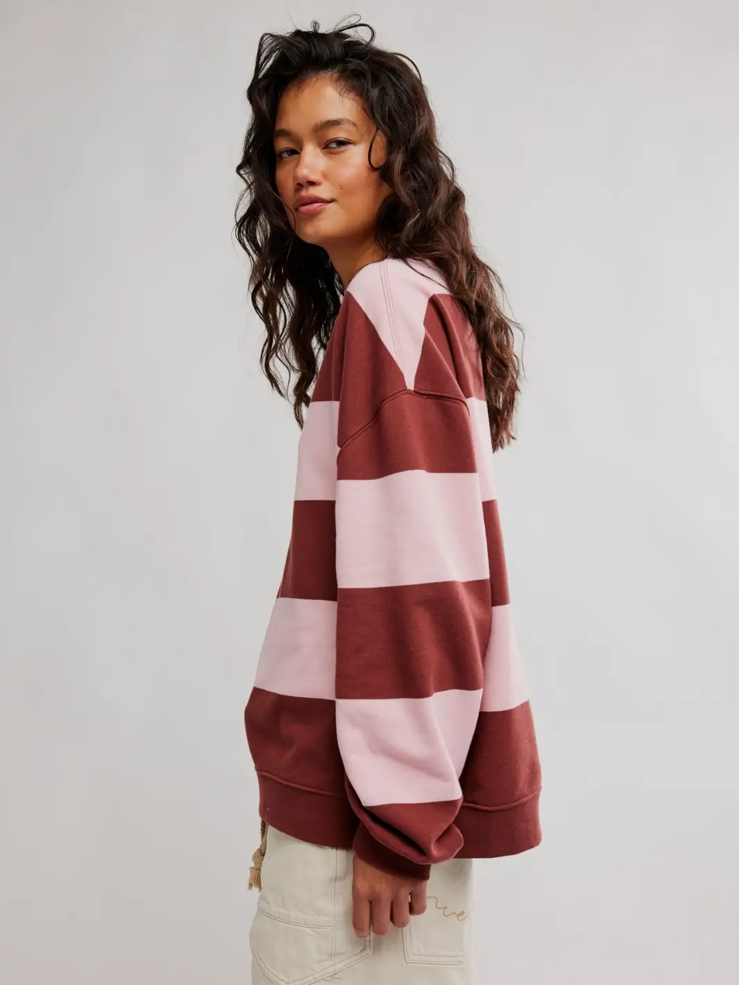 Classic Stripe Crew Wide - Strawberry Wine Combo - Image 3
