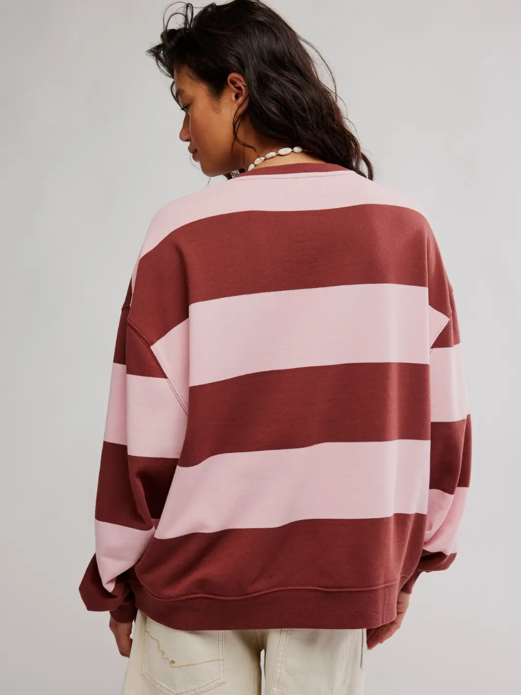 Classic Stripe Crew Wide - Strawberry Wine Combo - Image 4
