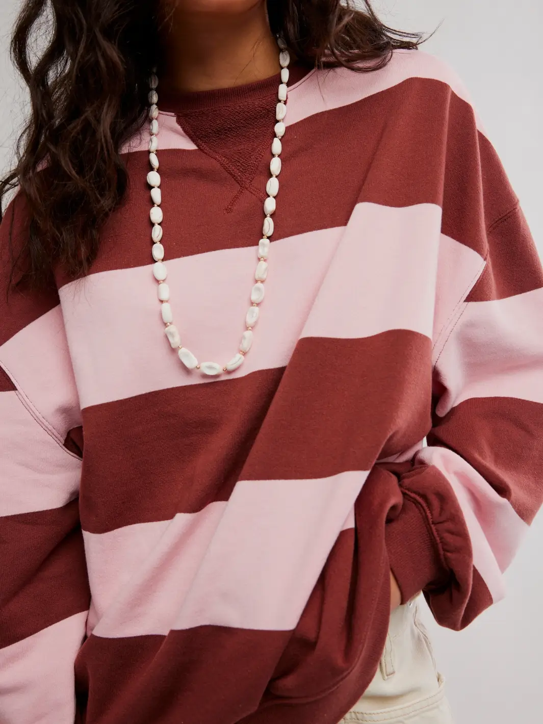 Classic Stripe Crew Wide - Strawberry Wine Combo - Image 5