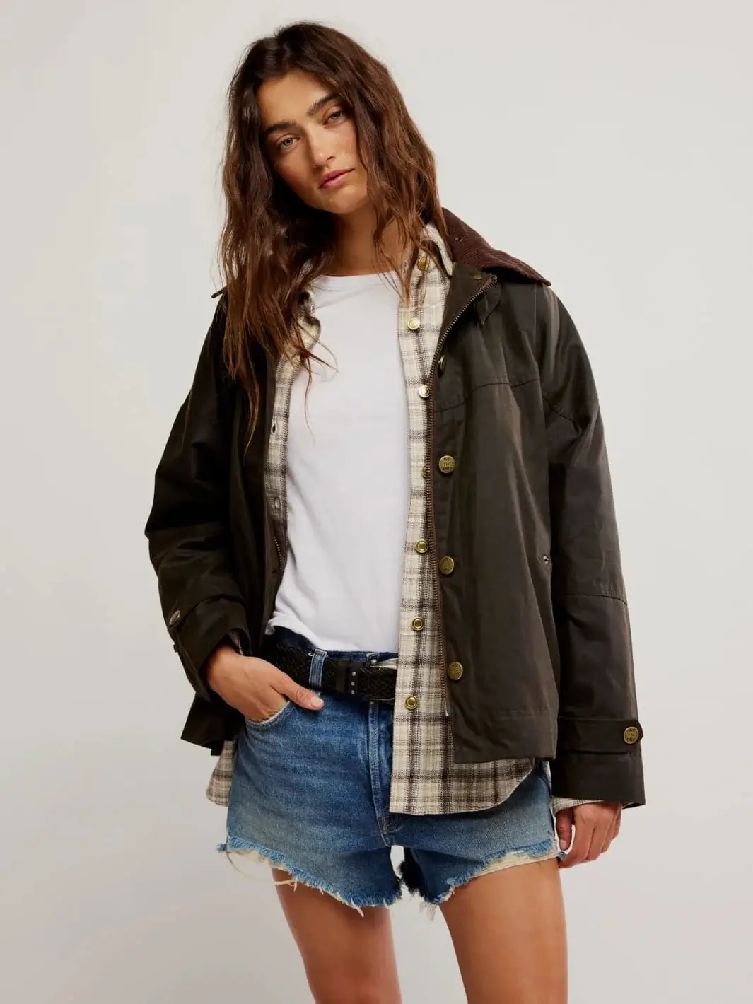 Cori Waxed Jacket - Olive - Image 10