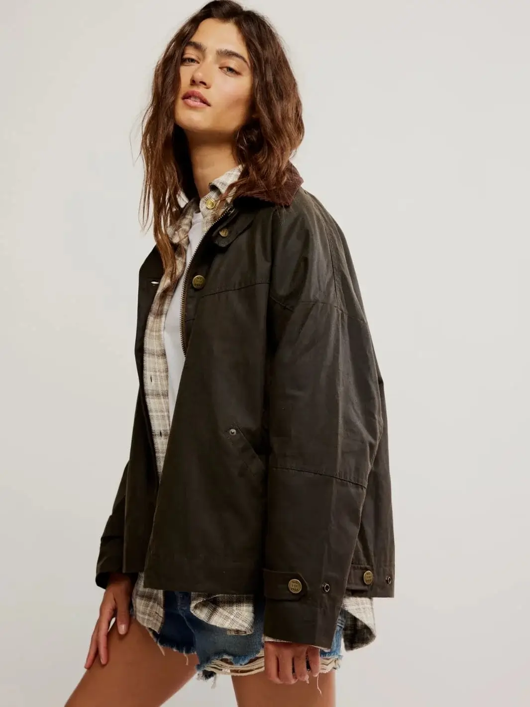 Cori Waxed Jacket - Olive - Image 11