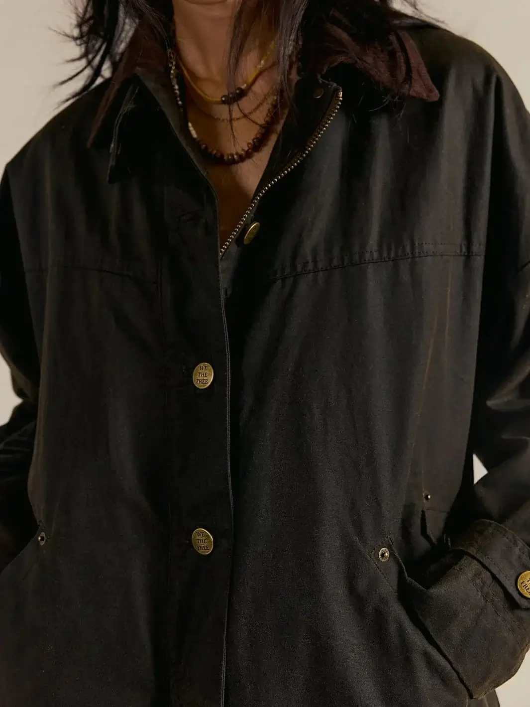Cori Waxed Jacket - Olive - Image 3