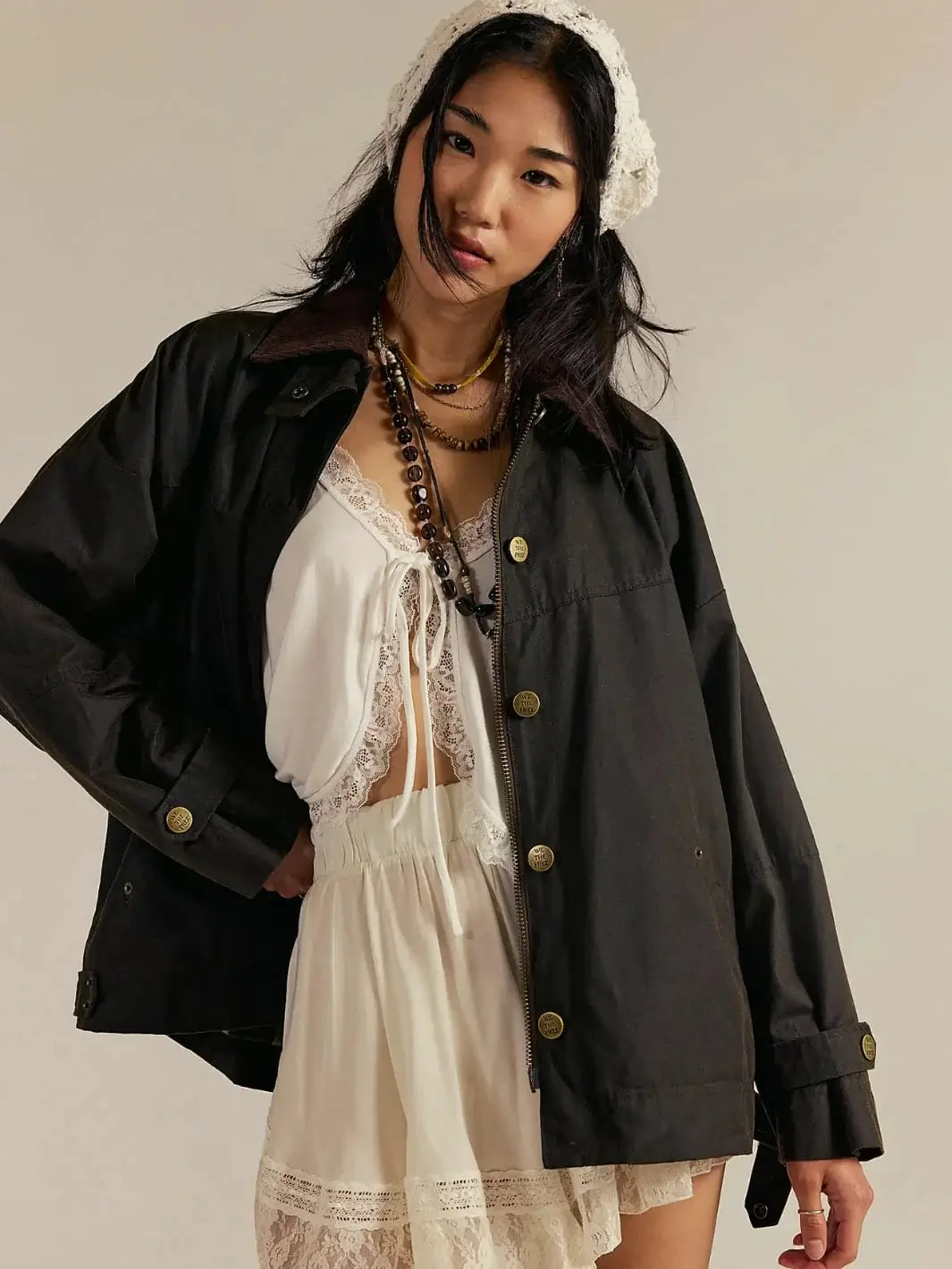 Cori Waxed Jacket - Olive - Image 8