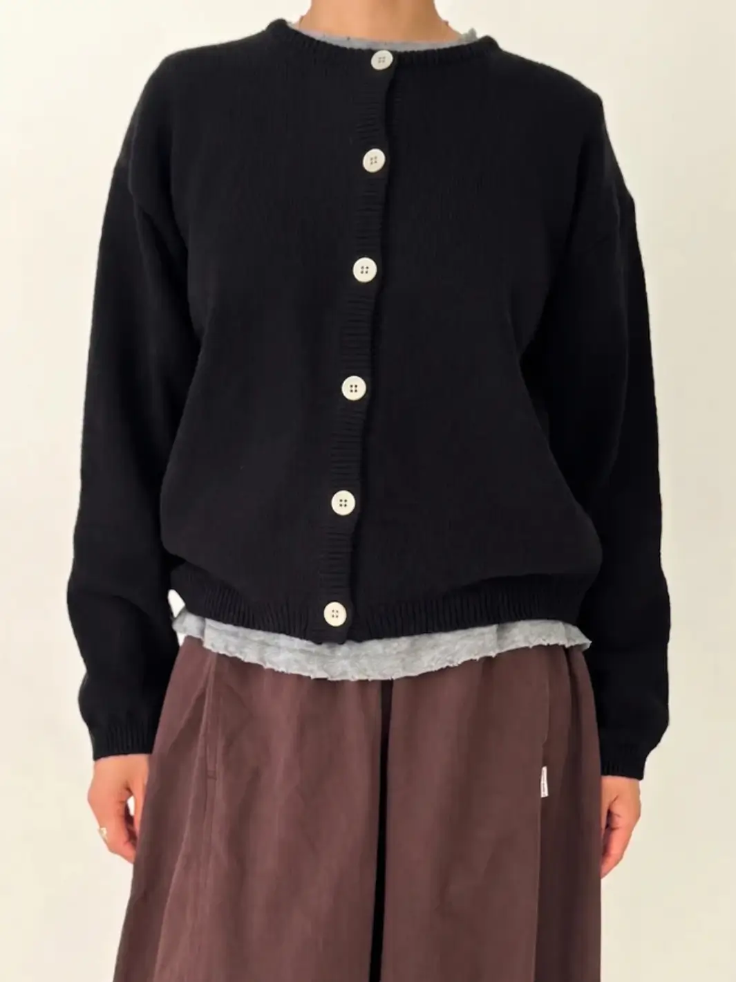 Cotton Leila Cardigan - Black - Image 2