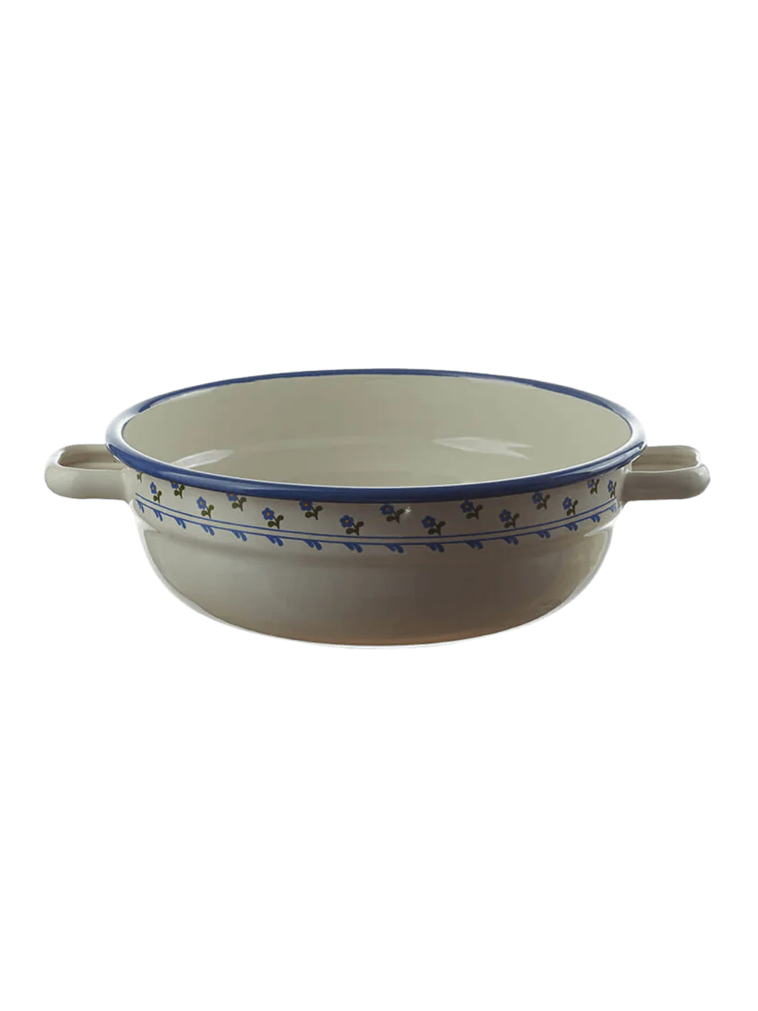 Cream/Blue Floral Farmhouse Bowl, 20cm