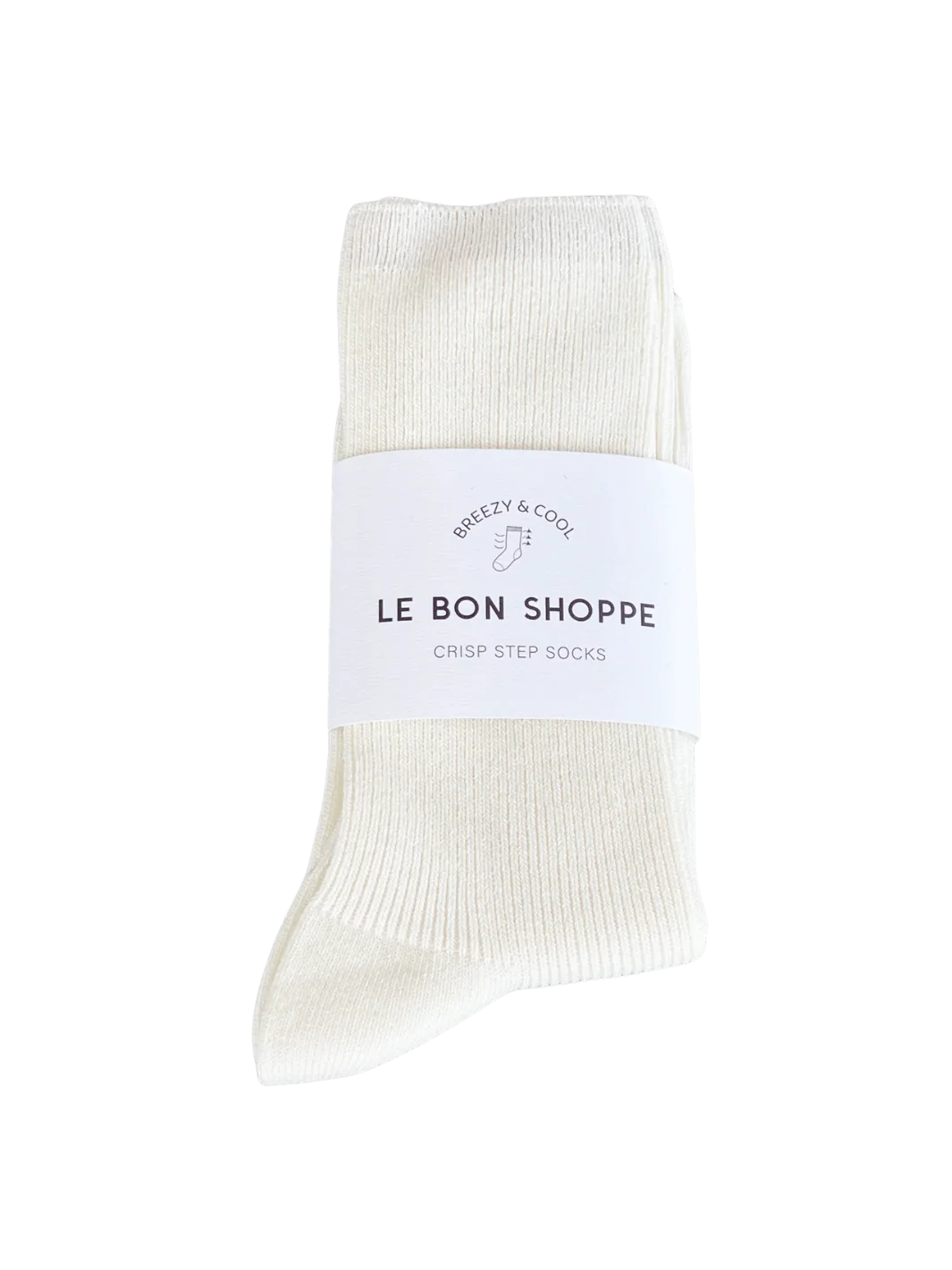 Crisp Step Socks - White
