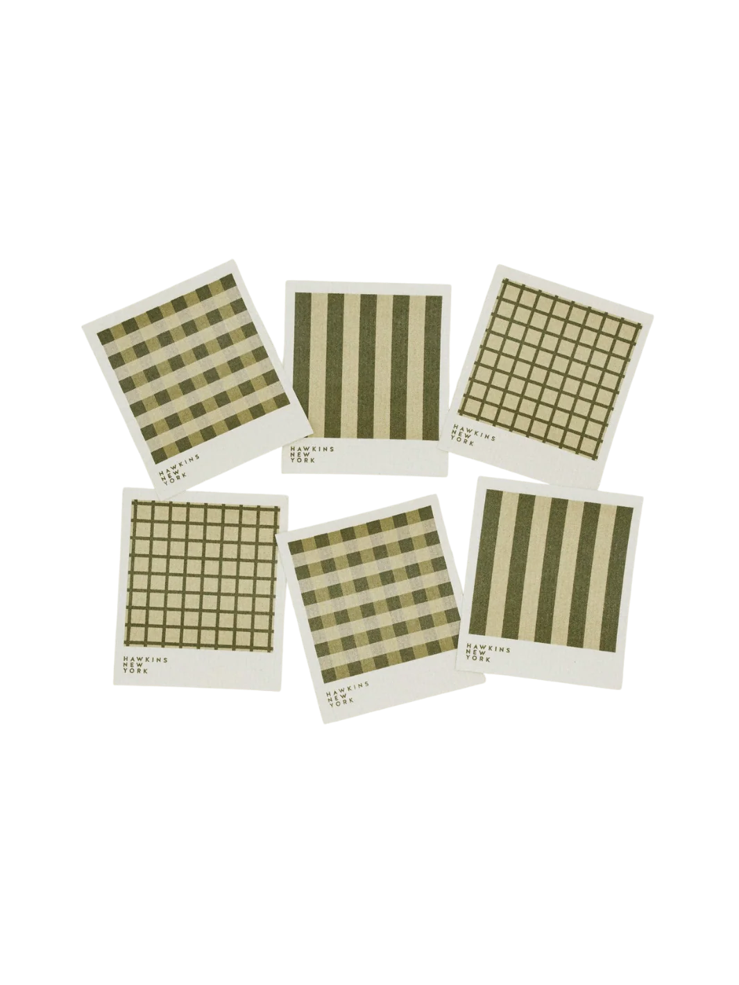 Essential Swedish Dishcloth - Olive / Sage (Set of 6)