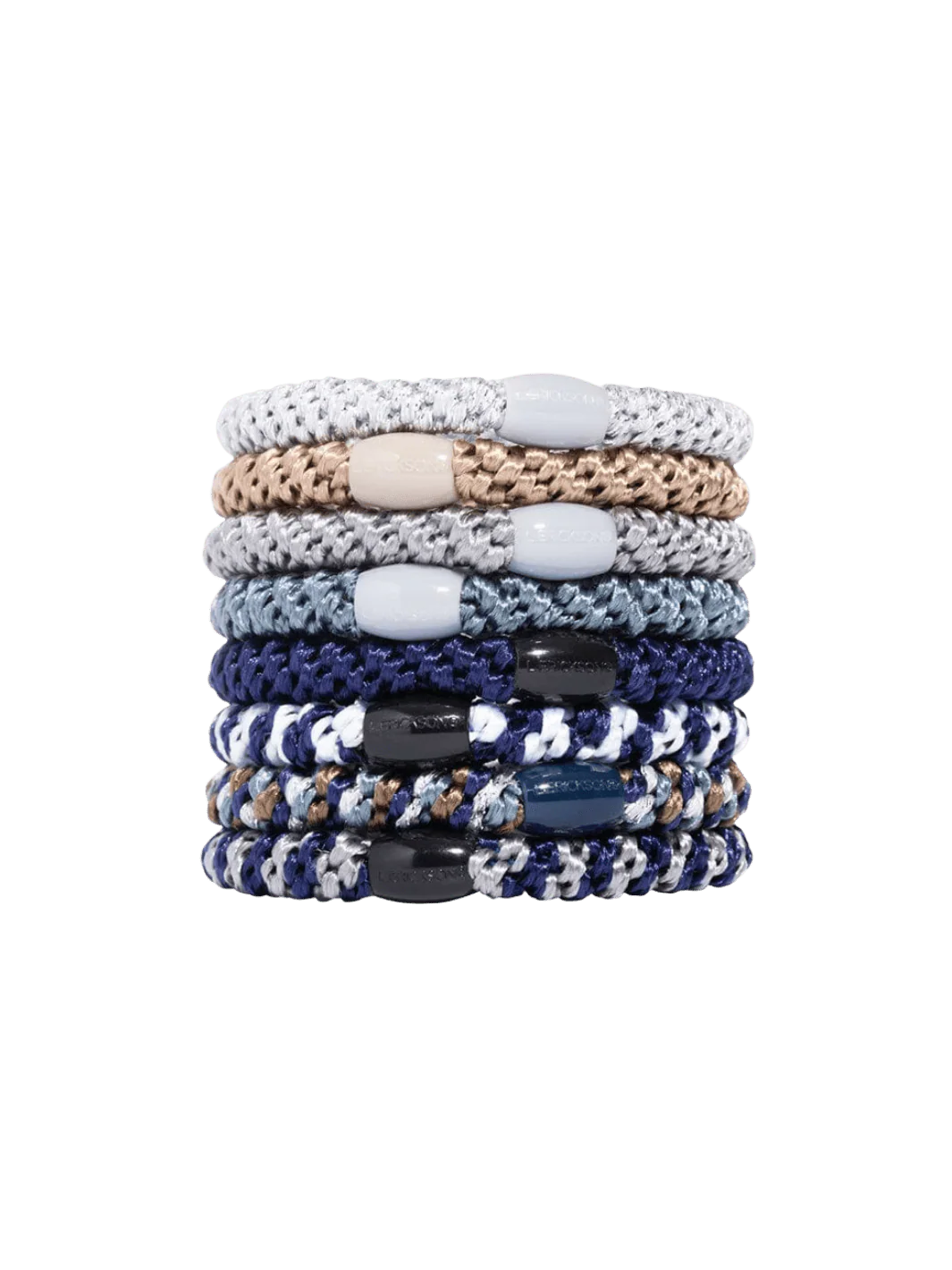 Grab & Go Ponytail Holders 8 Pack - Indigo