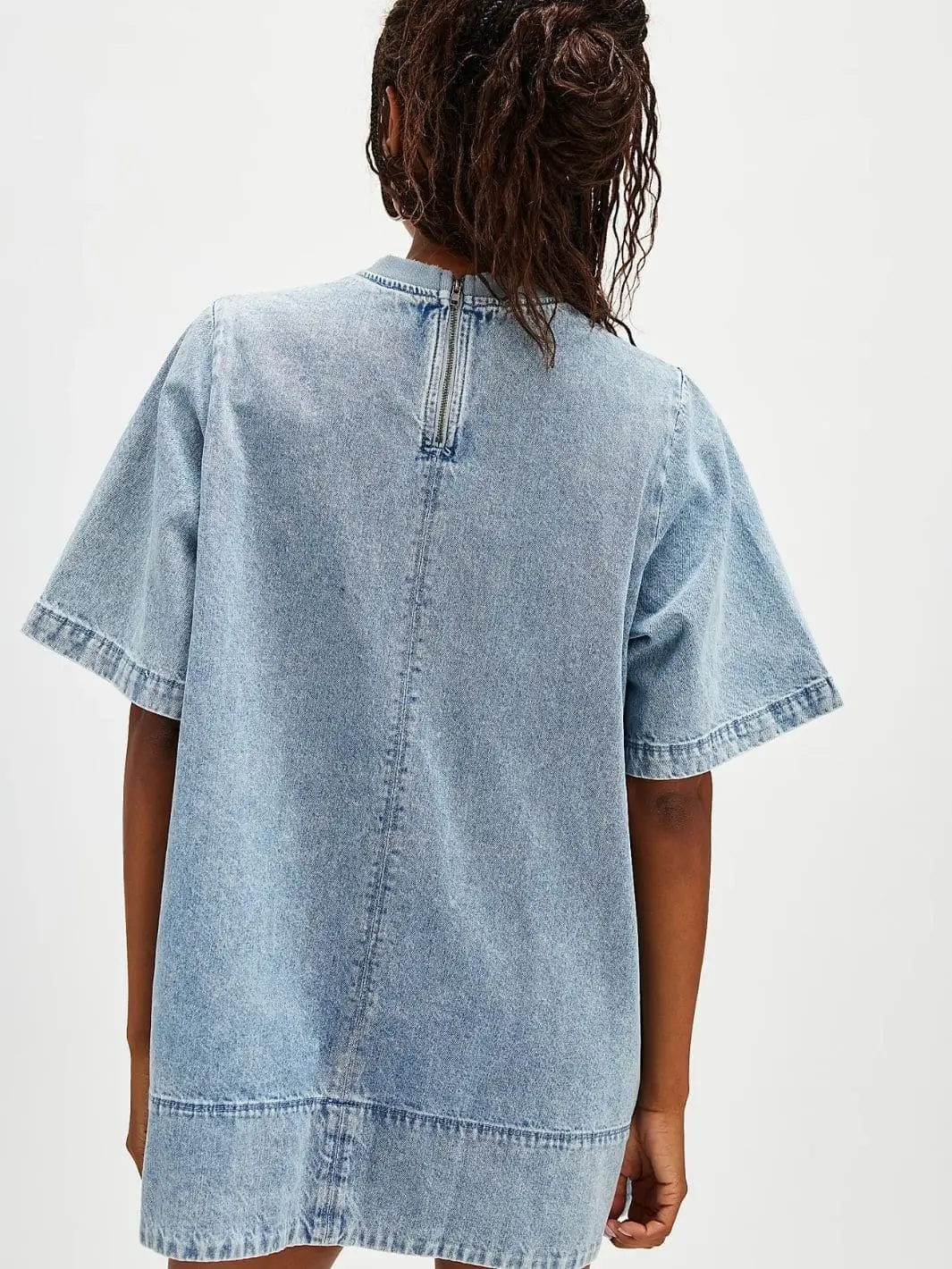 Harlow Mini Dress - Ocean Blue - Image 4