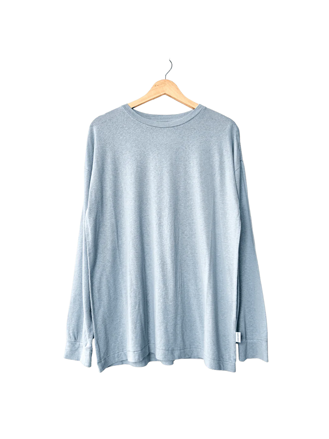 Haze Linen Blend Tee - Moonbeam