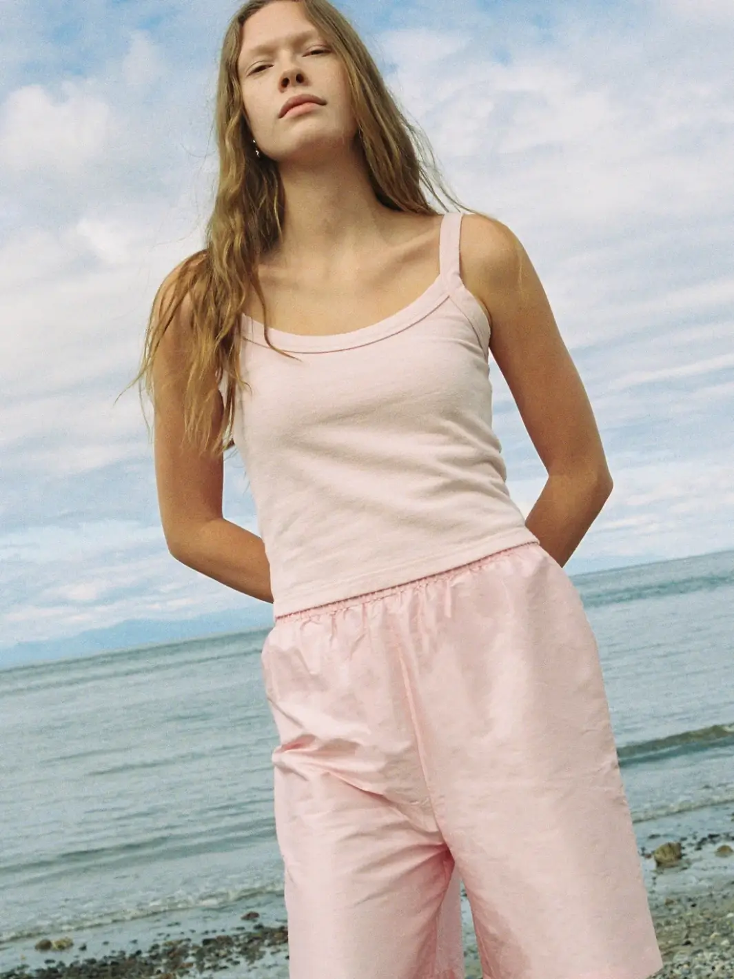 Hemp Breeze Tank Top - Pink Cream - Image 2