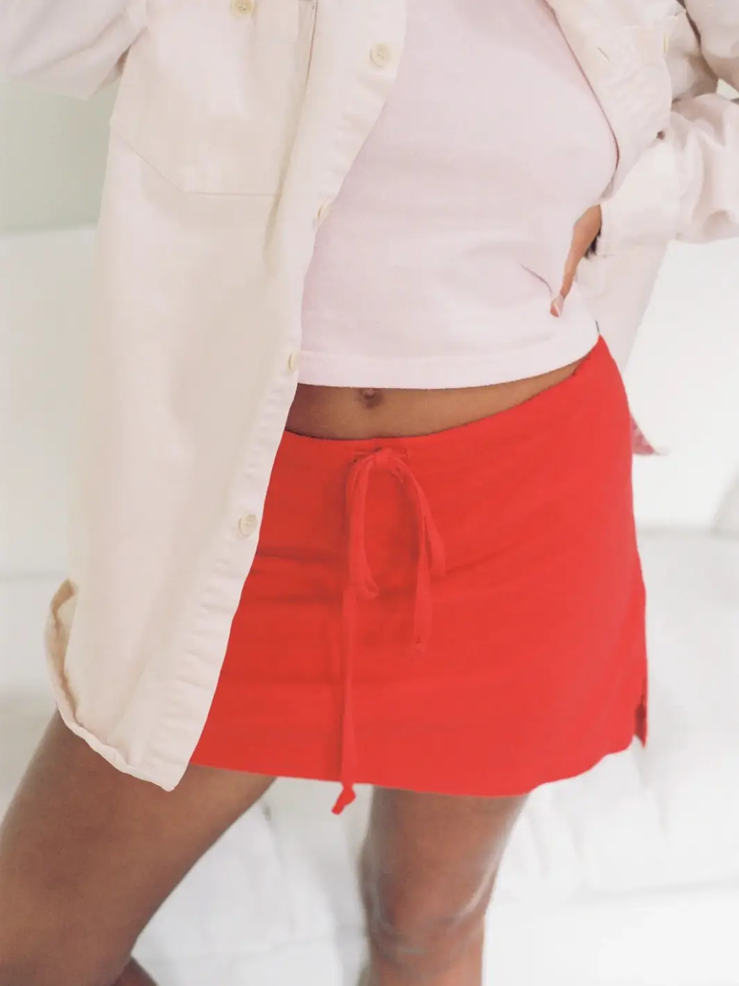 Hemp Lazy Skort - Poppy Red - Image 2