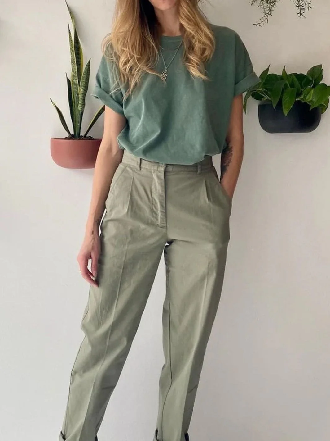 Her Tee - Moss - Image 4