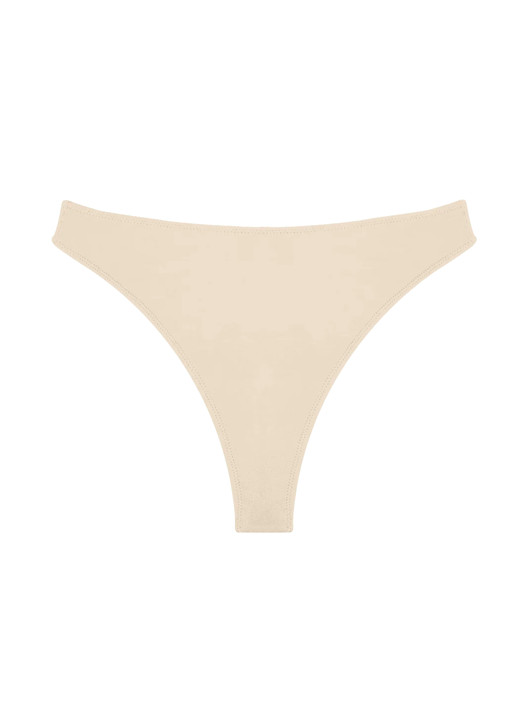 High Rise Thong - Beige