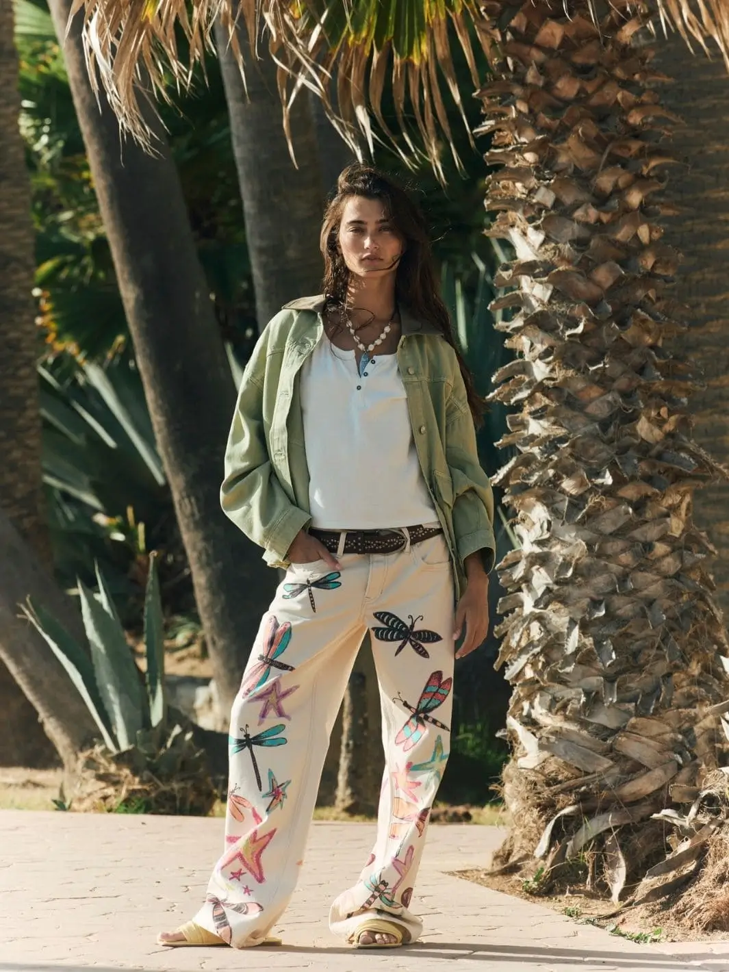Lemon Denim Jacket - Washed Sage - Image 5