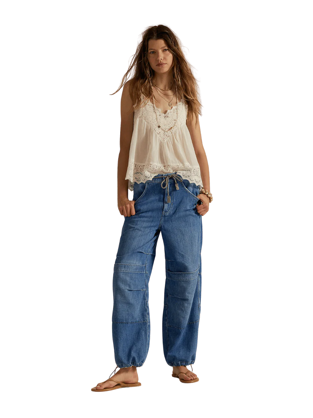 Logan Cinched Cargo Jeans - Harper