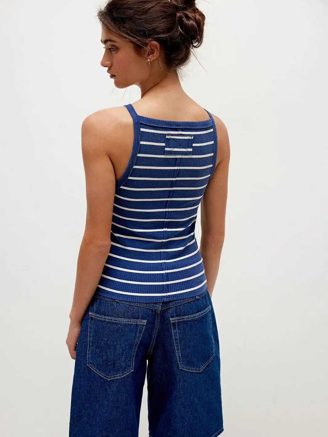 Mia Striped Tank - Navy Combo - Image 5