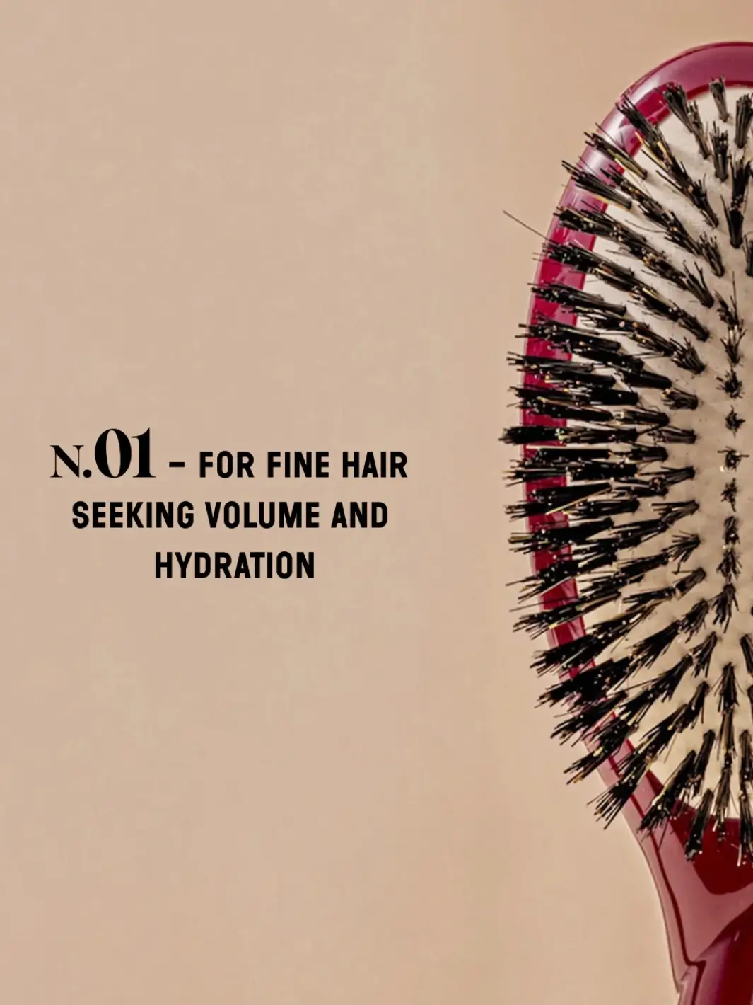 N.01 Large The Shine & Care Hairbrush The Universal Brush - Image 8