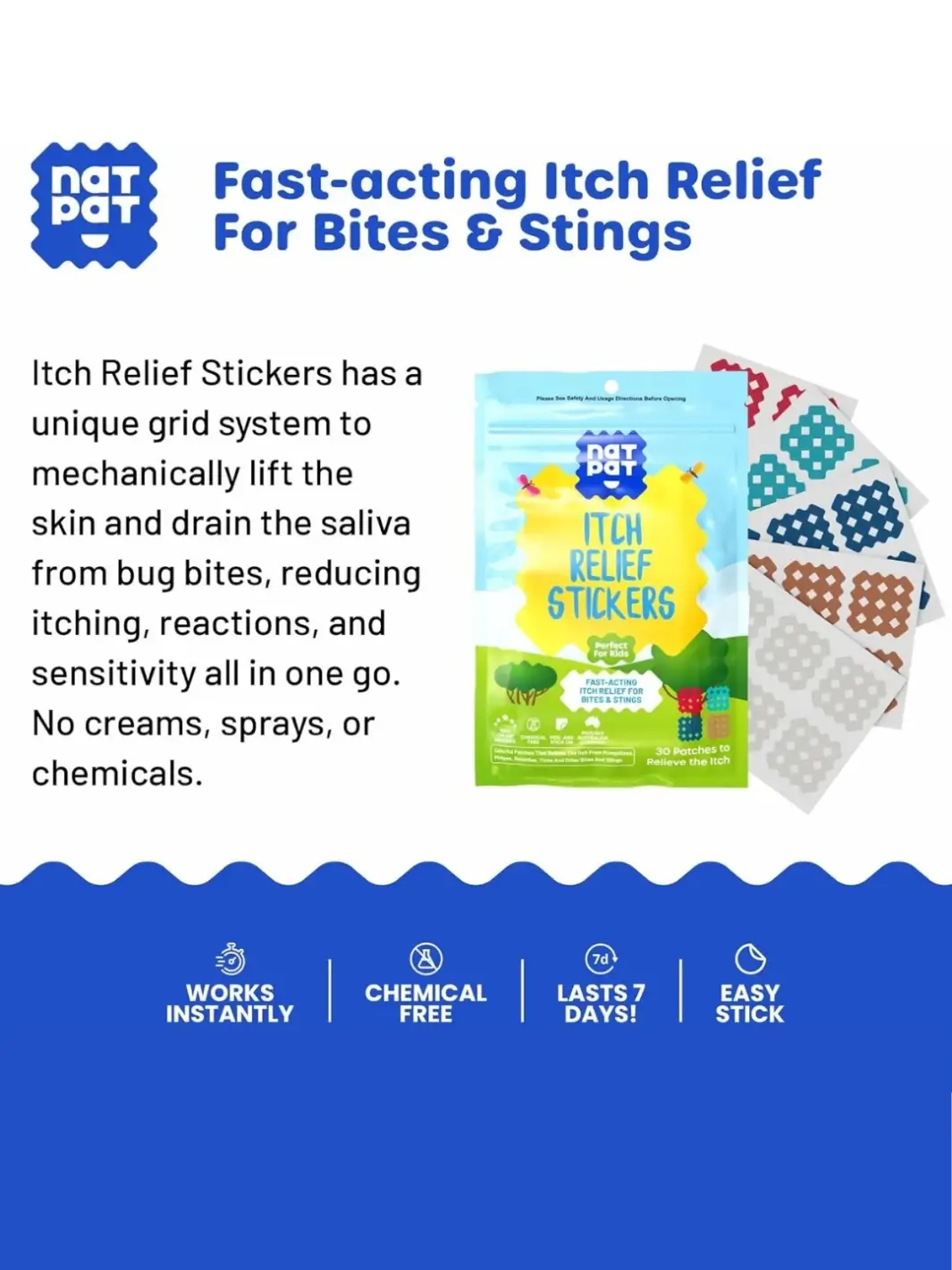 Magic Patch: Natural Bug Bite, Itch Relief Stickers - Image 3