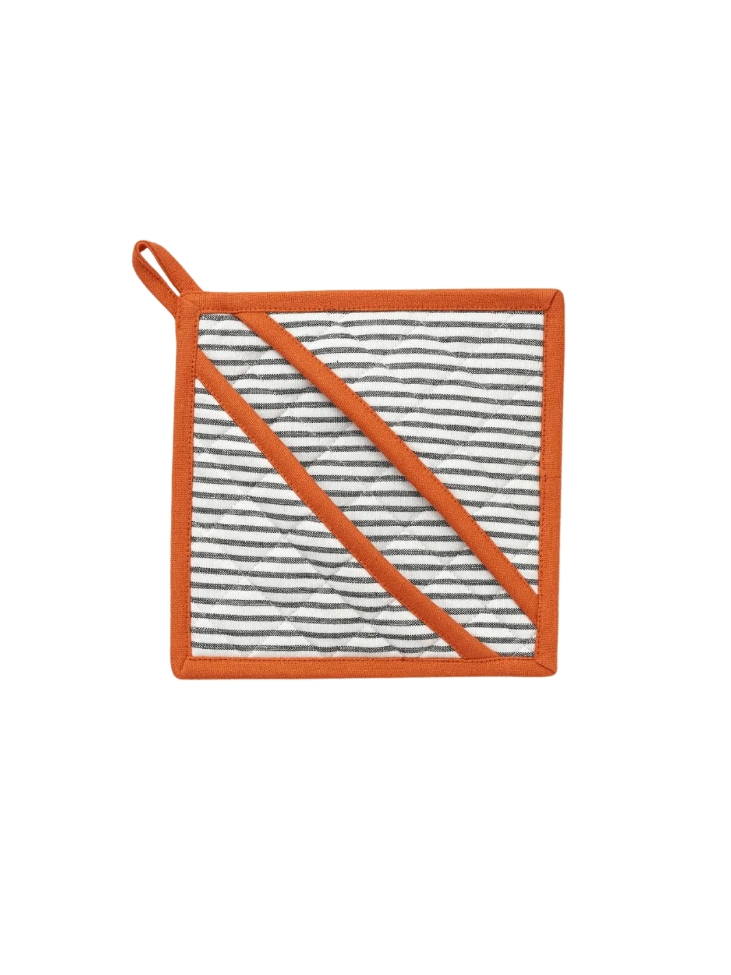 Orange “Aux Petits Oignons” oven mitt