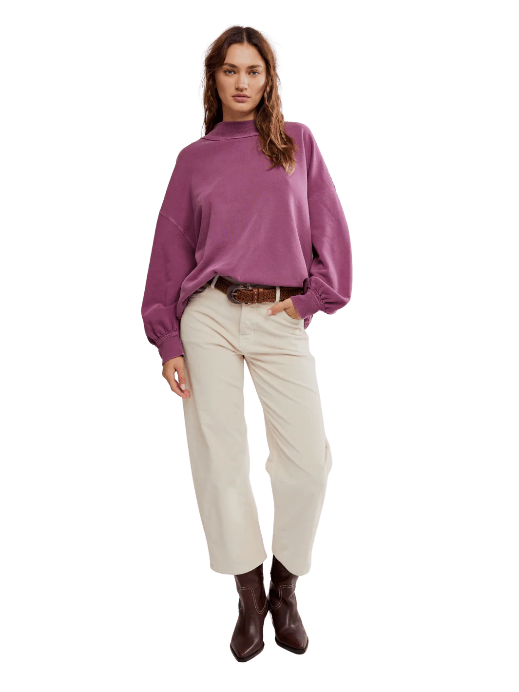 Palm Springs Pullover - Damson