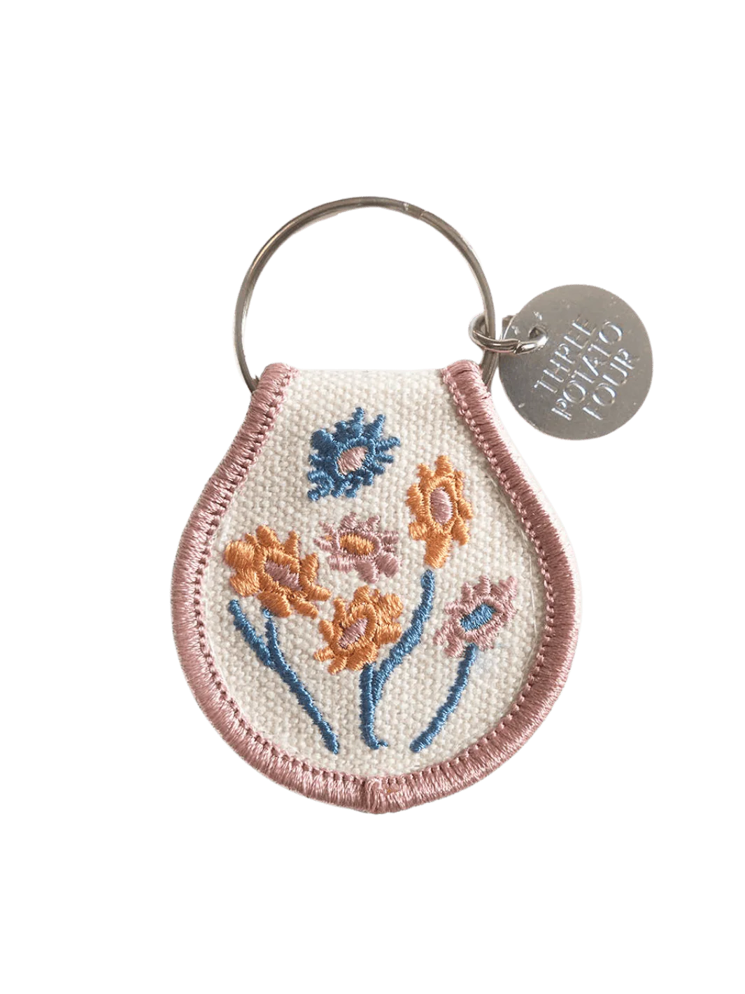 Patch Keychain - Pink Floral