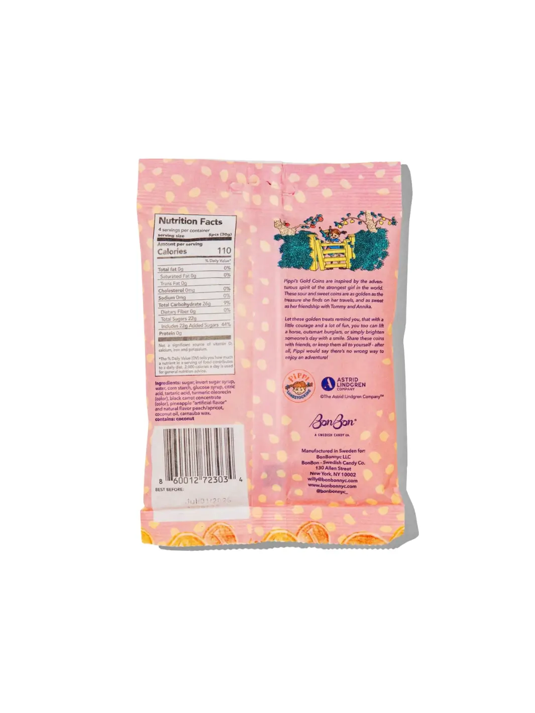 Pippi Longstocking Gold Coins Swedish Candy - Image 5