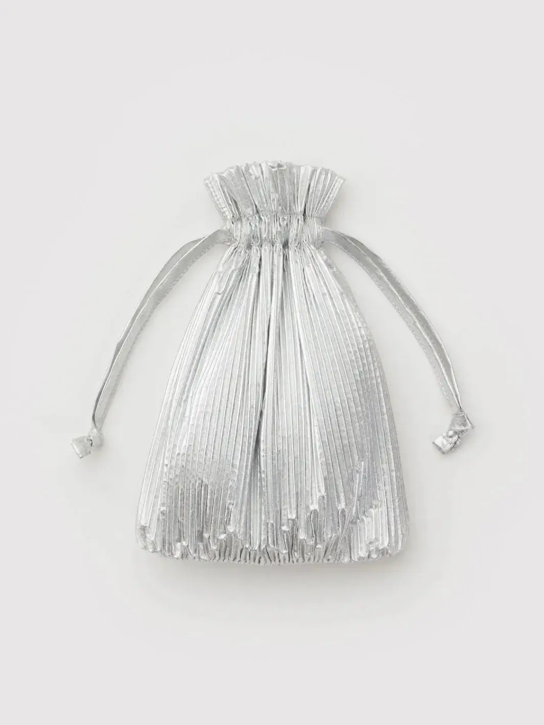 Pleated Baggu - Chrome Metallic - Image 3