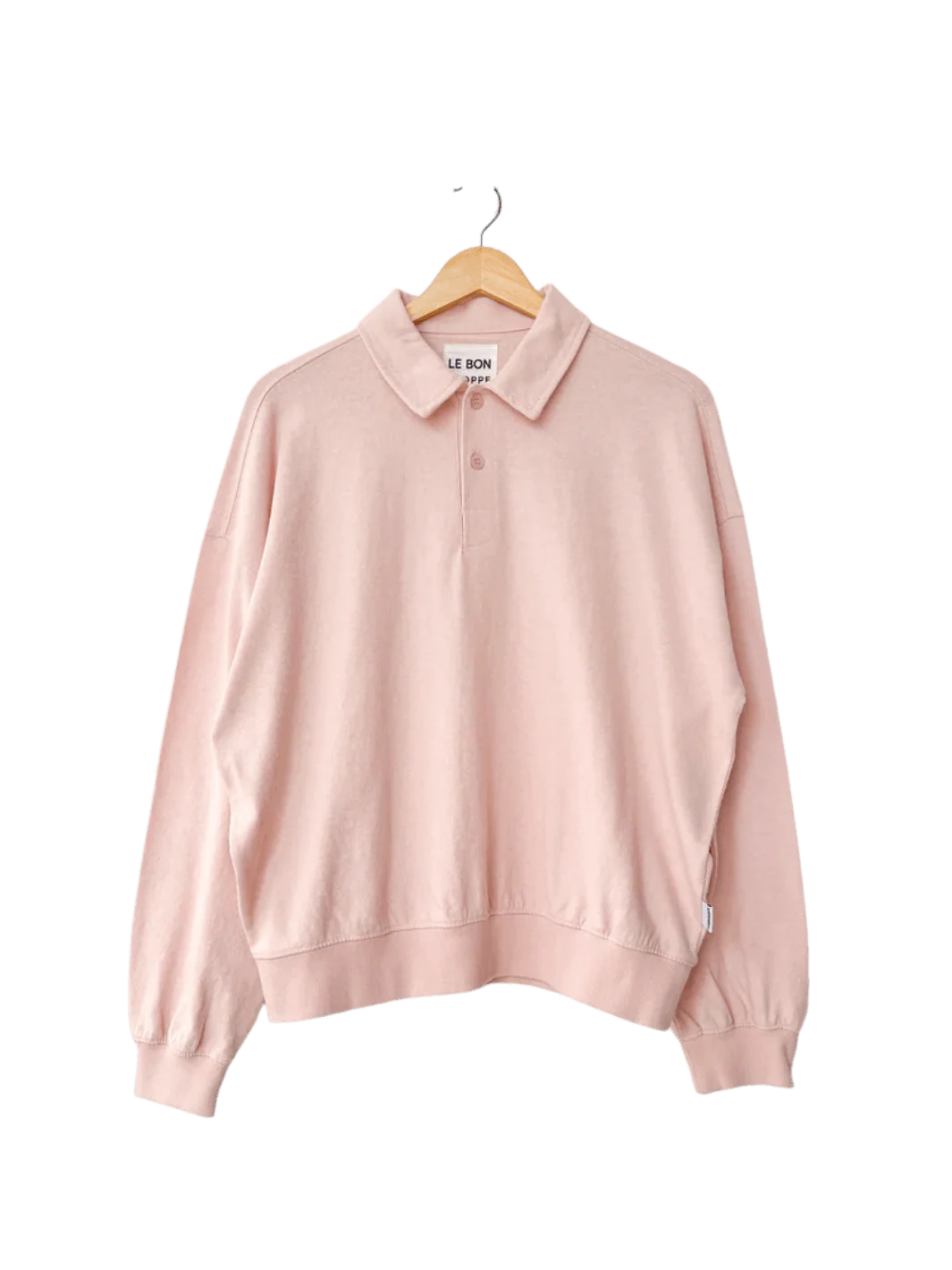 Polo Sweatshirt - Baby Pink